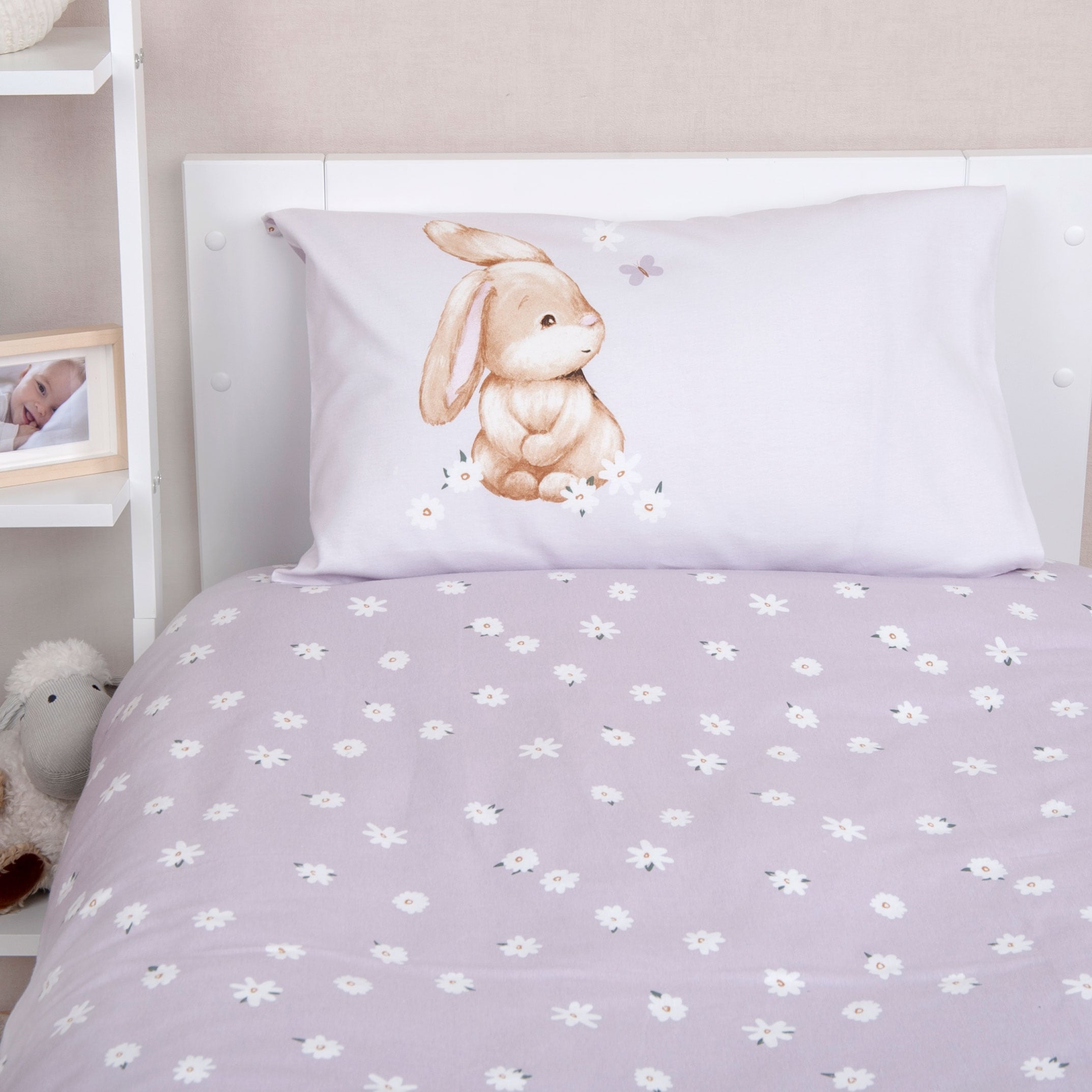 Baby Best Babybettwäsche »BabyBest Flower Bunny« 2 Stk. Flanellbettwäsche