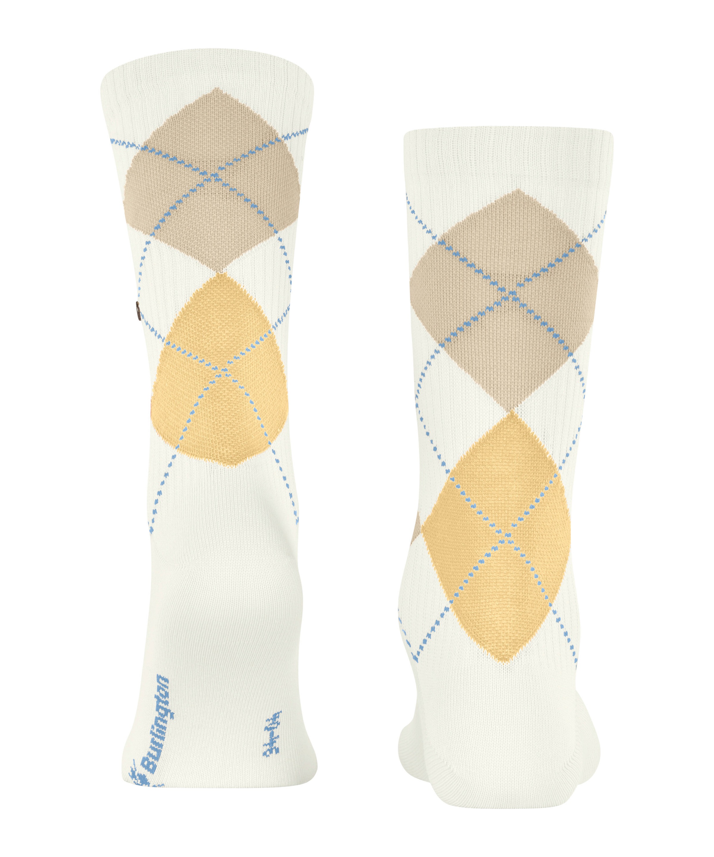 Burlington Socken »Rib Court« Einheitsgrösse 40-46, Argyle-Muster, feine Rippenstruktur