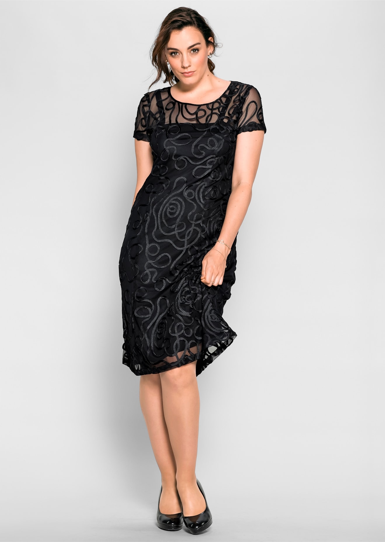 Image of Sheego Spitzenkleid "Spitzenkleid"