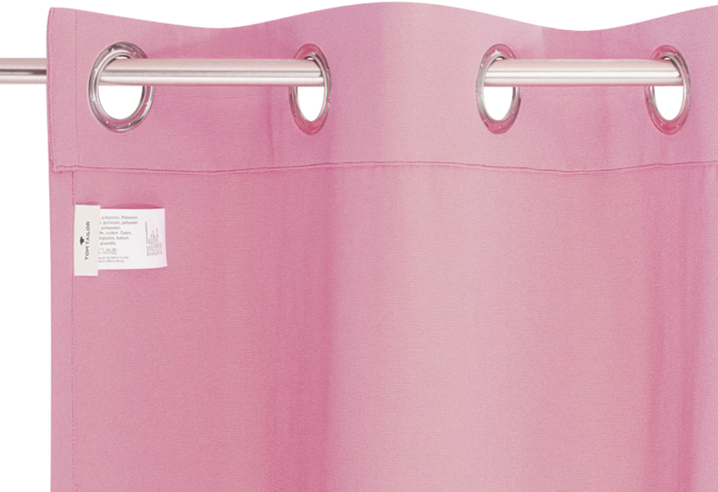 TOM TAILOR HOME Vorhang »Dove Signature« Ösen 1 Stk. tlg. mit aufgesticktem Markenlogo