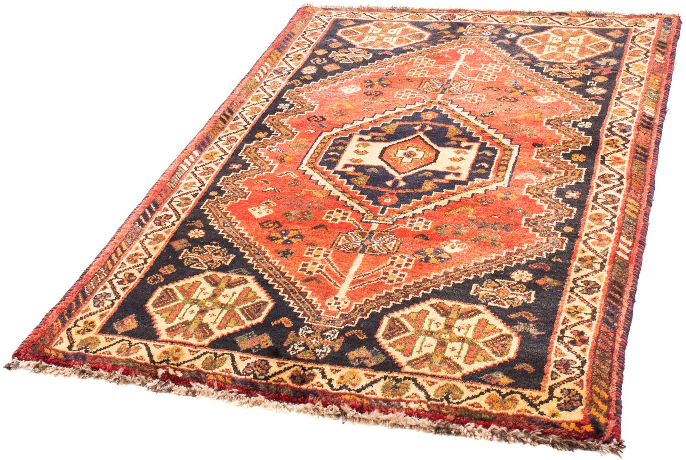 Image of morgenland Orientteppich »Perser - Nomadic - 155 x 105 cm - hellrot«, rechteckig, 10 mm Höhe, Wohnzimmer, Handgeknüpft, Einzelstück mit Zertifikat bei Ackermann Versand Schweiz