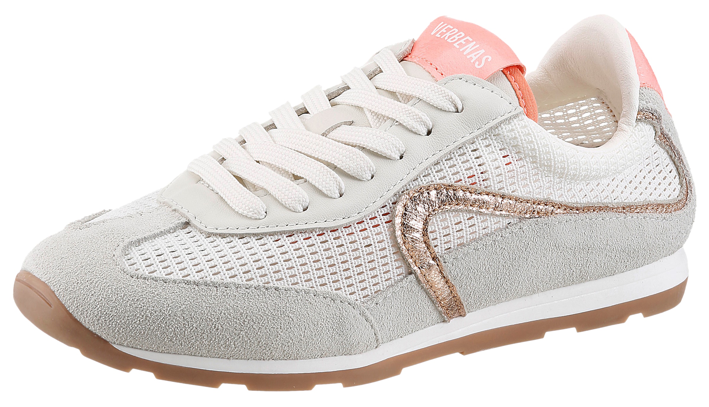 Image of VERBENAS Keilsneaker "JAMAICA" Retrosneaker, Halbschuh, Schnürschuh mit Mesheinsatz