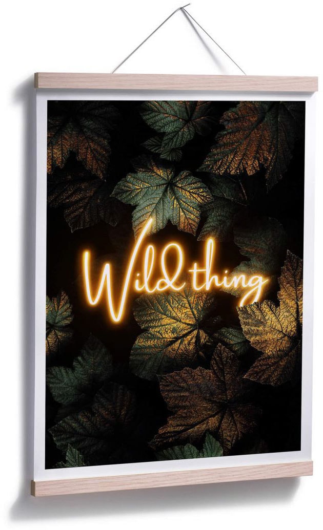 Wall-Art Poster »Wild Thing«, günstig Schriftzug, kaufen (1 St.)