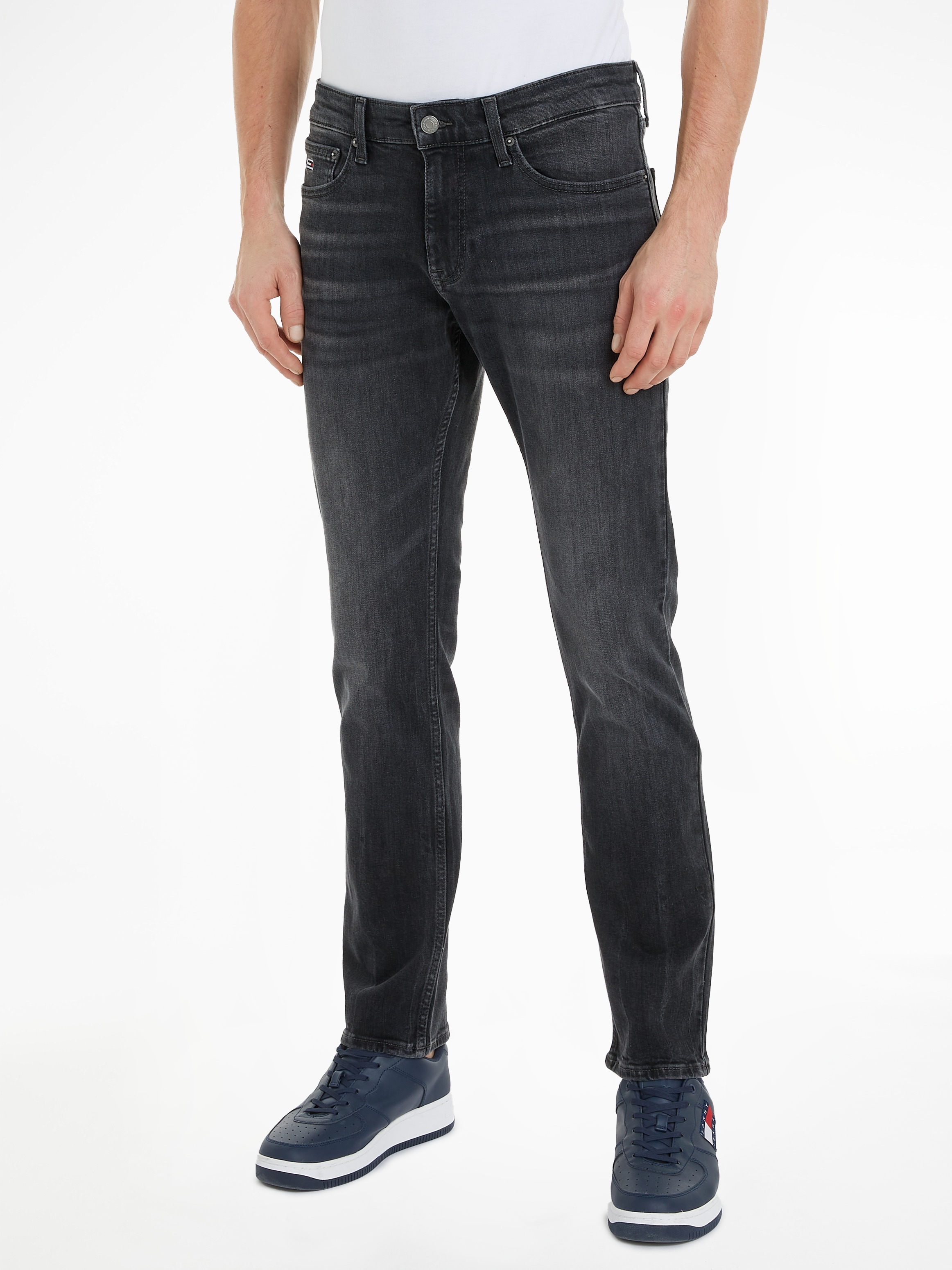 Tommy Jeans Slim-fit-Jeans »Scanton Slim«, Slim‑Fit‑Jeans mit mittlerer Leibhöhe, 5‑Pocket‑Design
