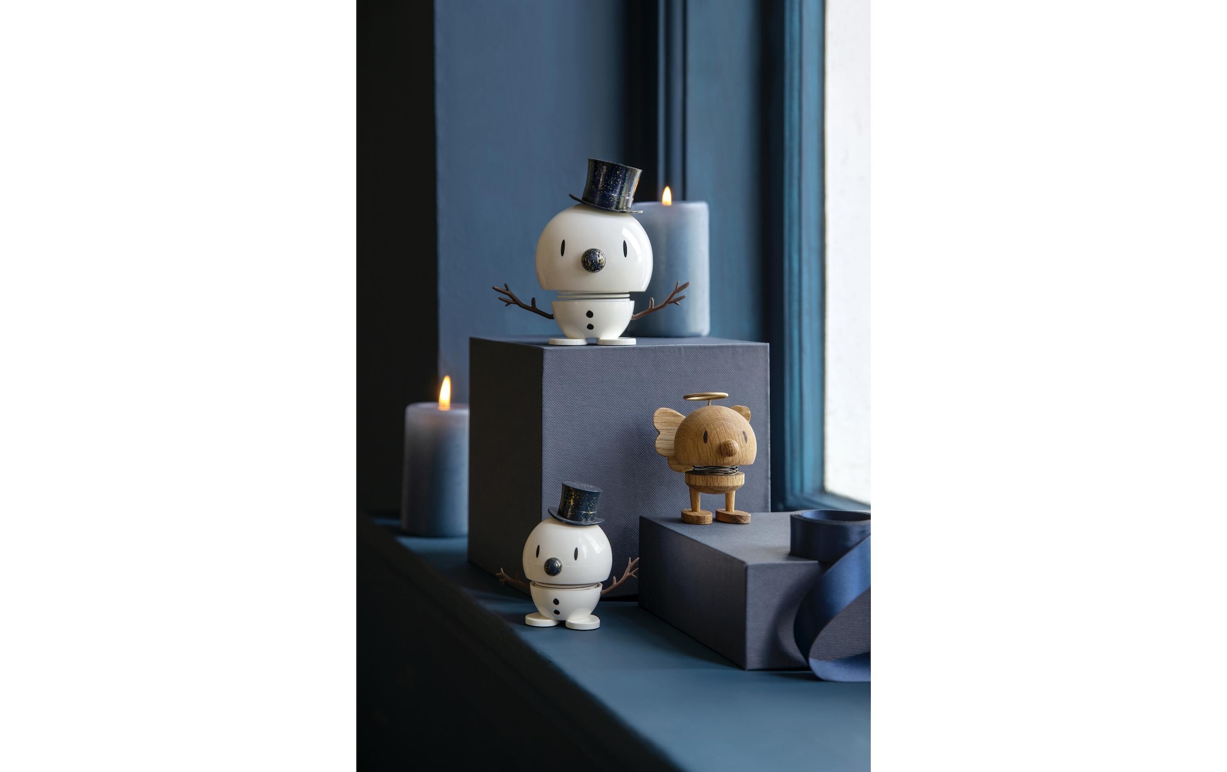 HOPTIMIST Figurine de Noël »Bumble Schneemann S«