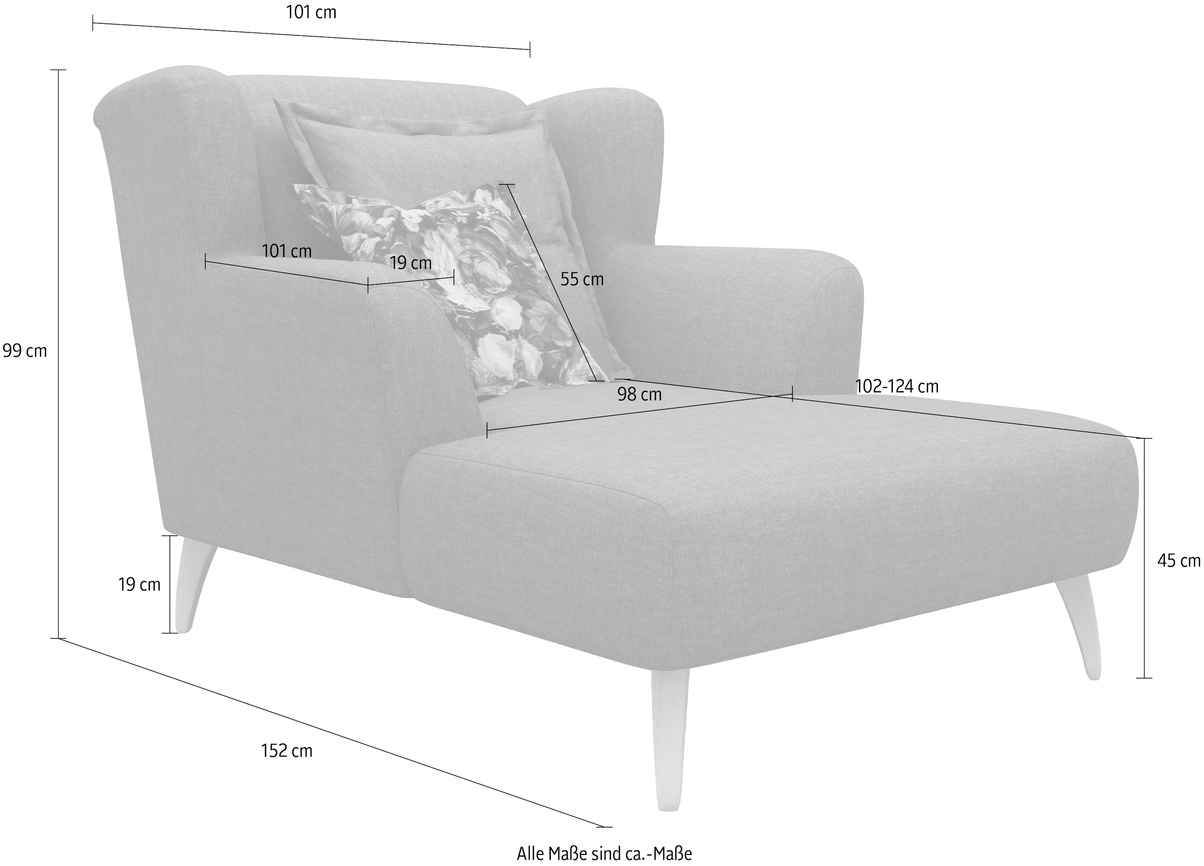 Home affaire Loveseat »Baggio Kuschel Mega Lounge Big Sessel«