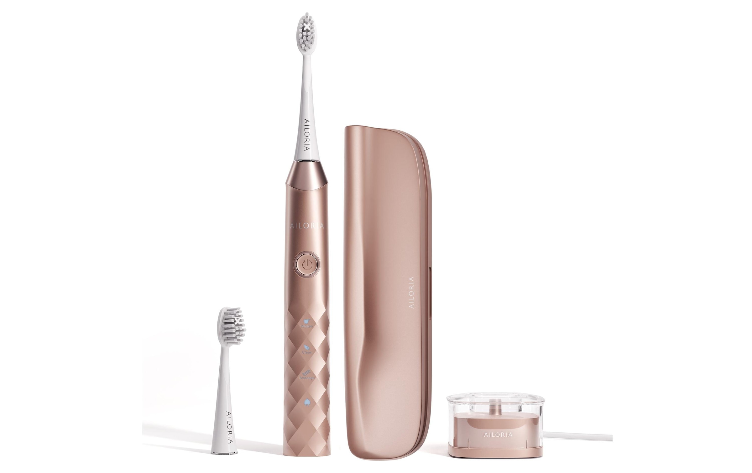 AILORIA Brosse à dents électrique »Schallzahnbürste Shine Bright Set« Schallzahnbürste Sommer-Edition mit Etui