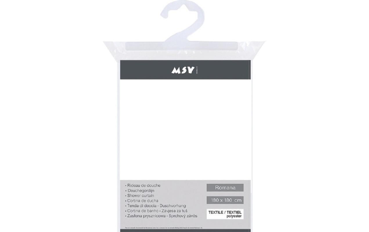 MSV Duschvorhang »Romana, Weiss, Polyester«