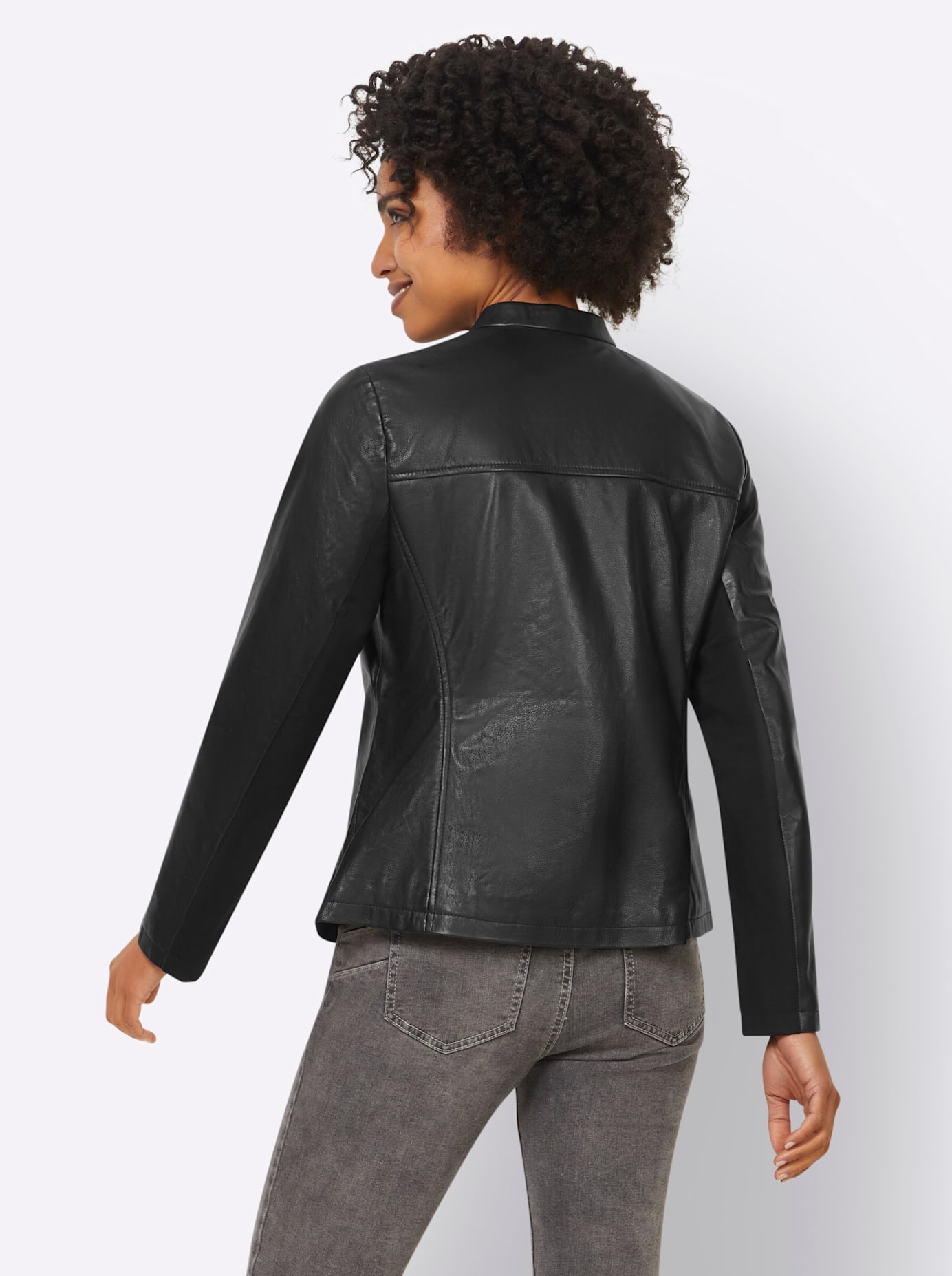 heine Lederjacke, ohne Kapuze