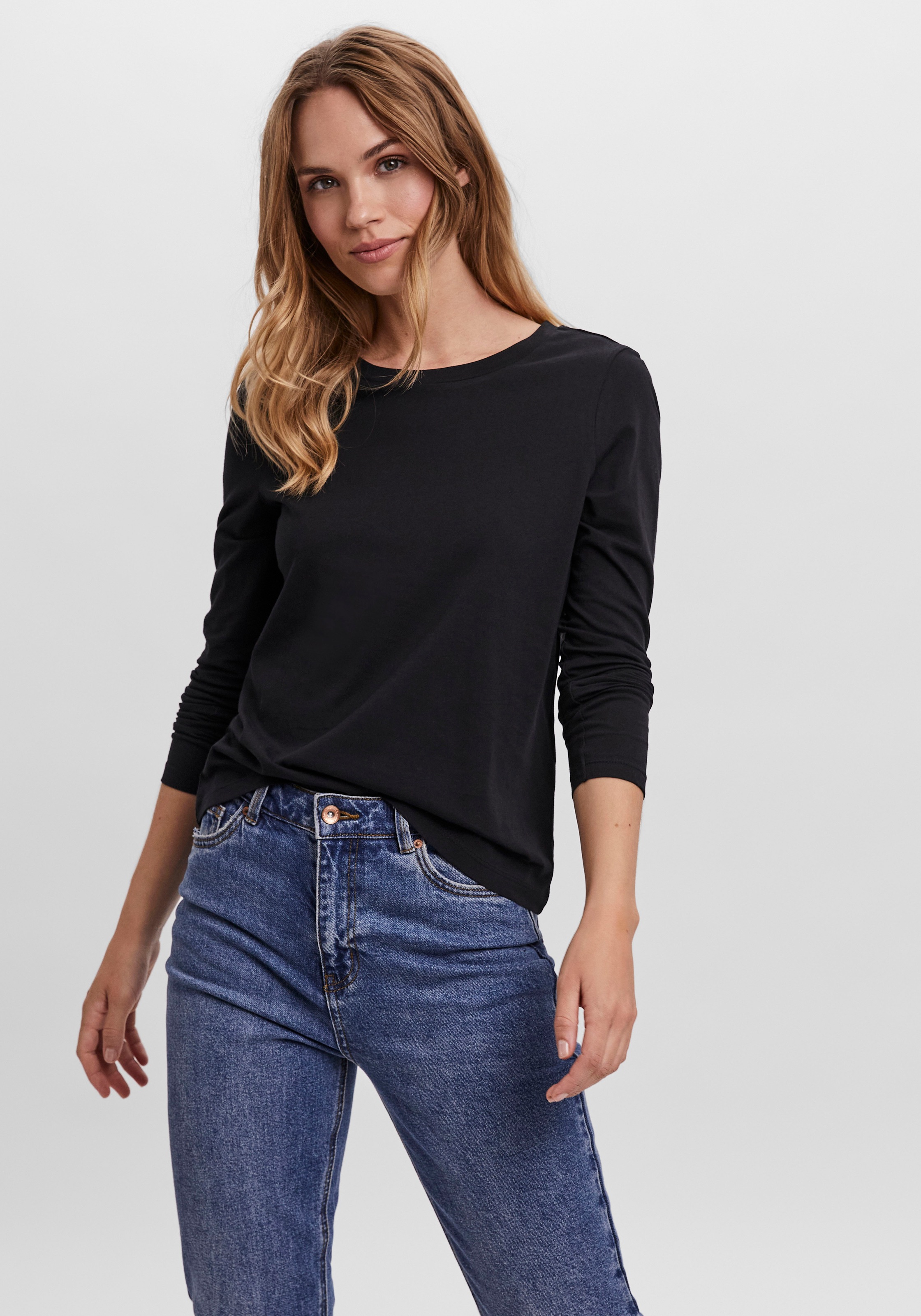 Image of Vero Moda Langarmshirt »VMPAULA L/S T-SHIRT« bei Ackermann Versand Schweiz
