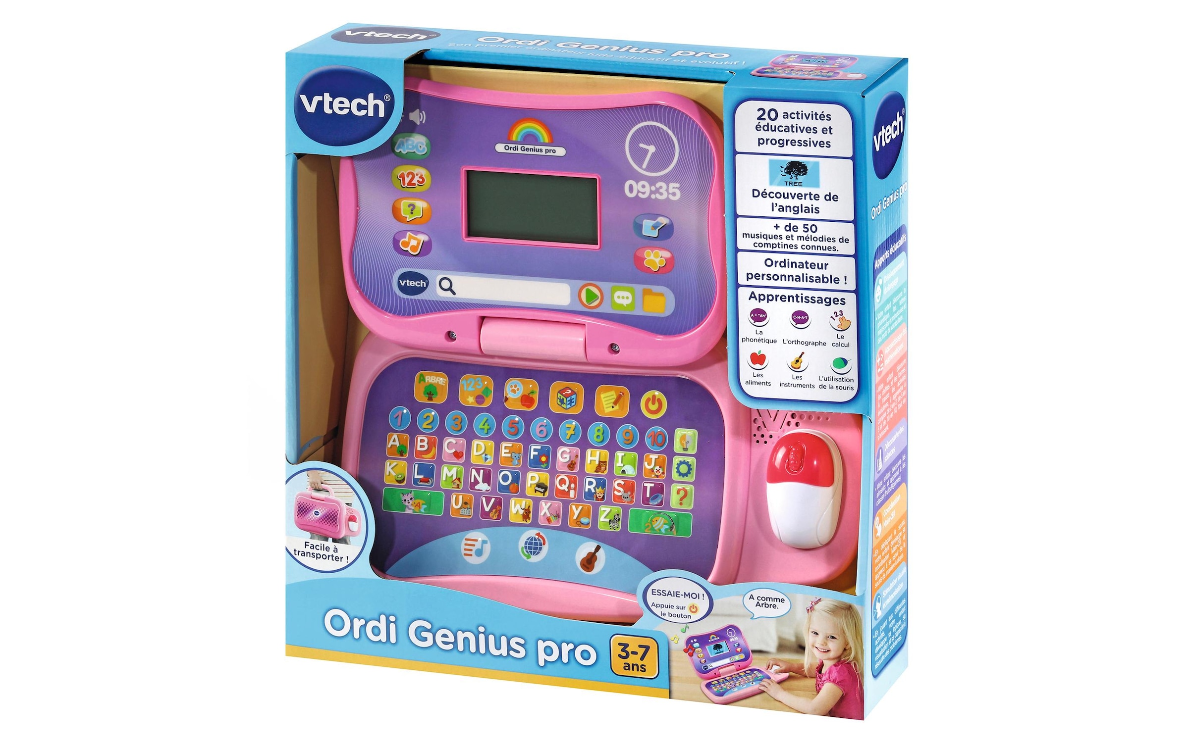 Vtech® Lernspielzeug »Ordi Genius pro rose -FR- Rosa«