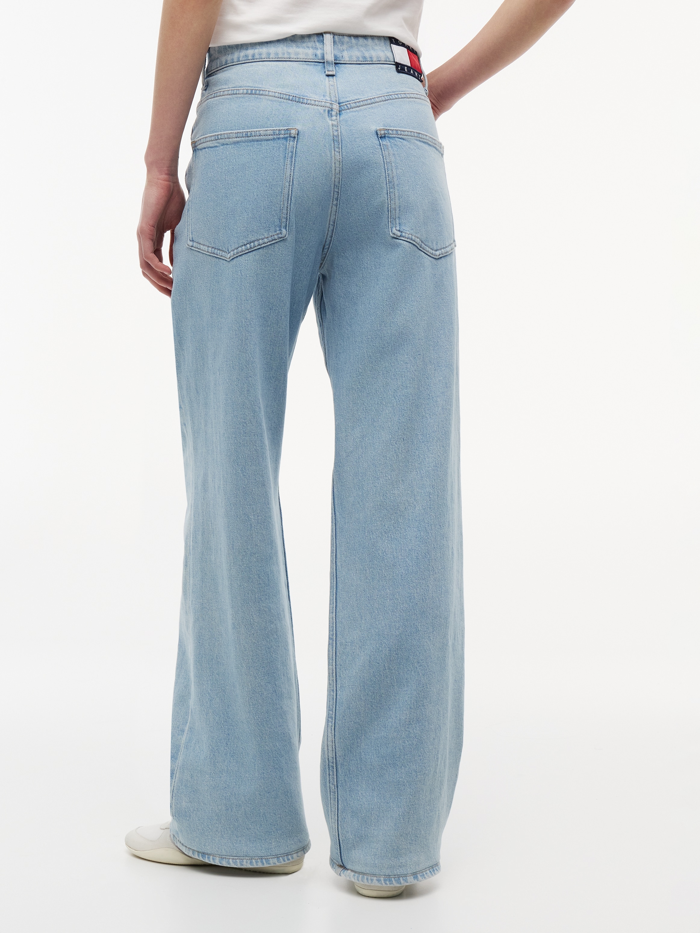 Tommy Jeans Jeans droit »MIA MR RLXD STR« Baumwollmischung,  relaxed fit