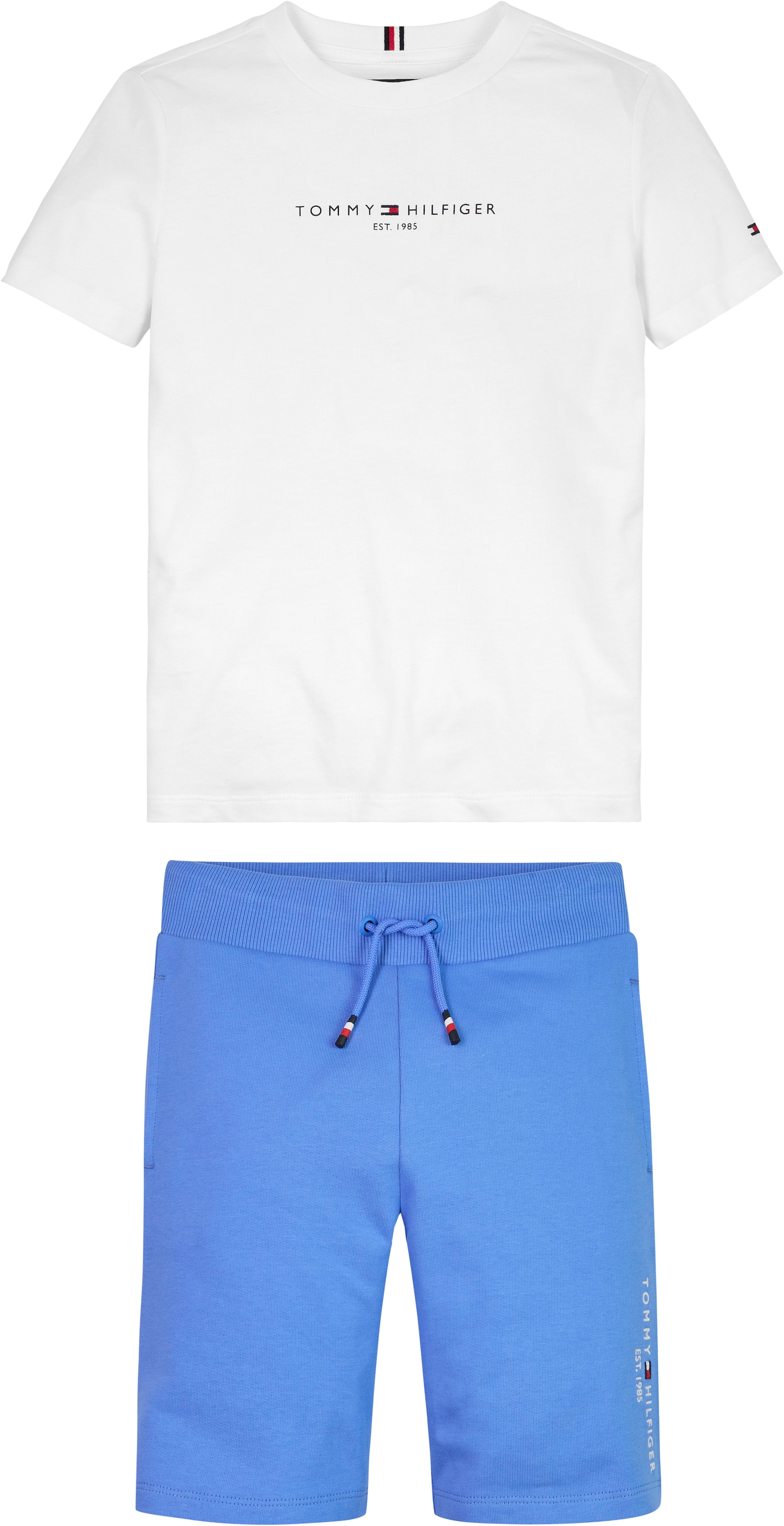 Tommy Hilfiger Shirt & Hose »ESSENTIAL SET«, (Set, Shirt + Shorts), Baby bis 2 Jahre, Shirt & Shorts