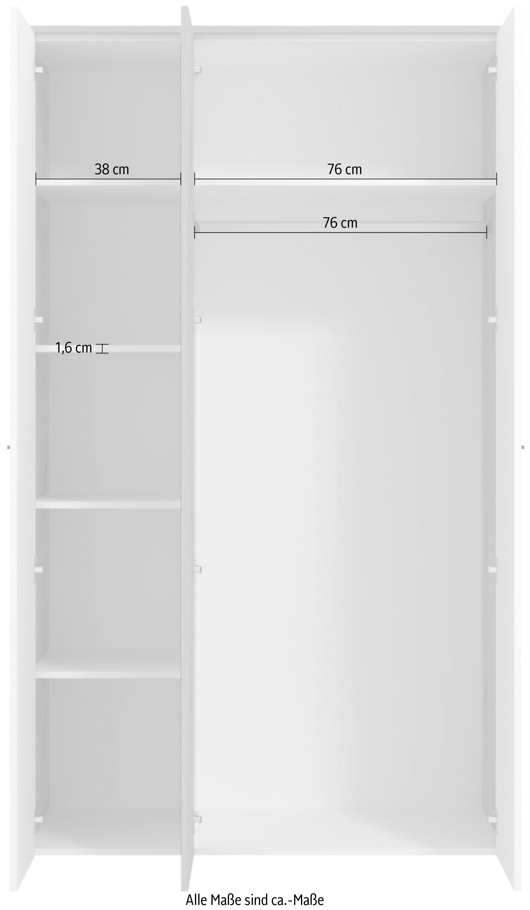 INOSIGN Kleiderschrank »Varadero«, mit 1 Spiegeltür, in den Breiten 119 und 157cm