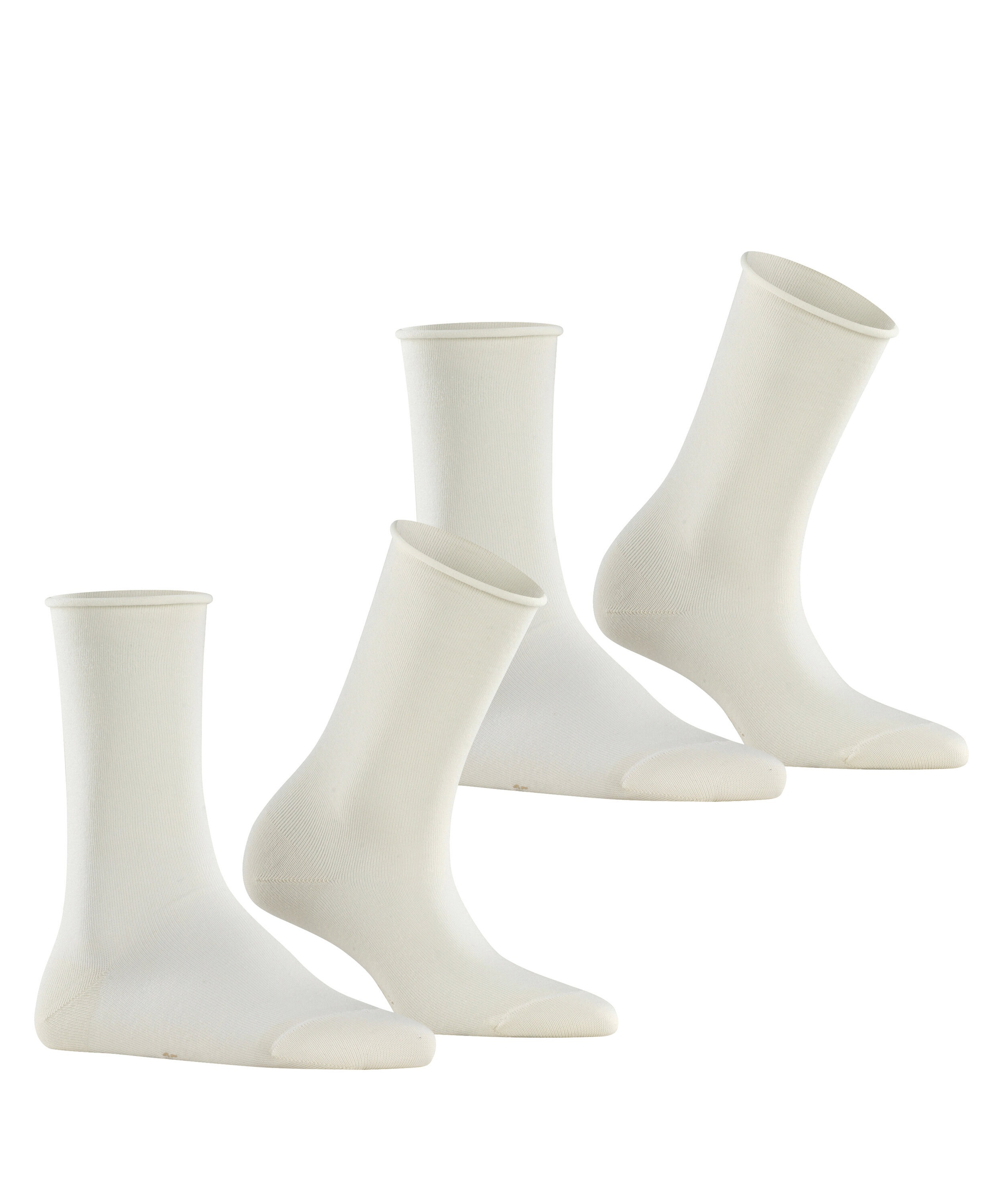 Esprit »Basic Pure« 2 paires, 2 Couple tlg. sans bordure serrante, chaussette basique, chaussettes unies respirantes