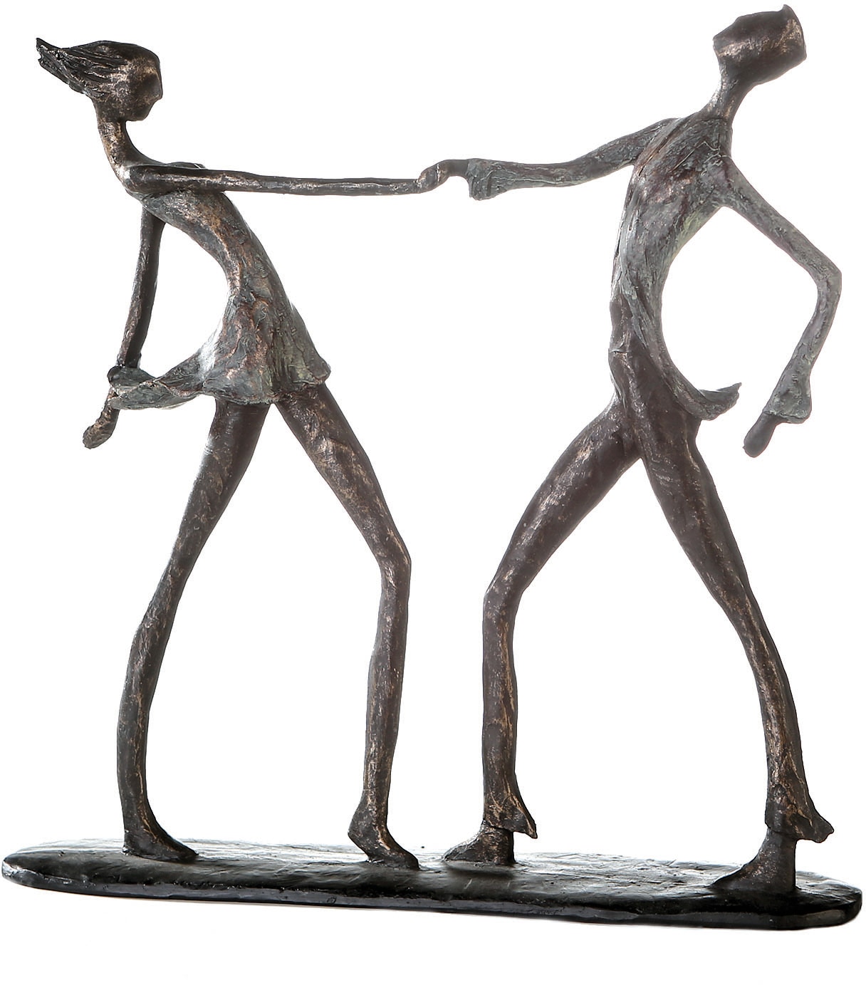 Casablanca by Gilde Dekofigur »Skulptur Jive«, Dekoobjekt, Höhe 36 cm,  Tänzer, mit Spruchanhänger, Wohnzimmer bequem kaufen
