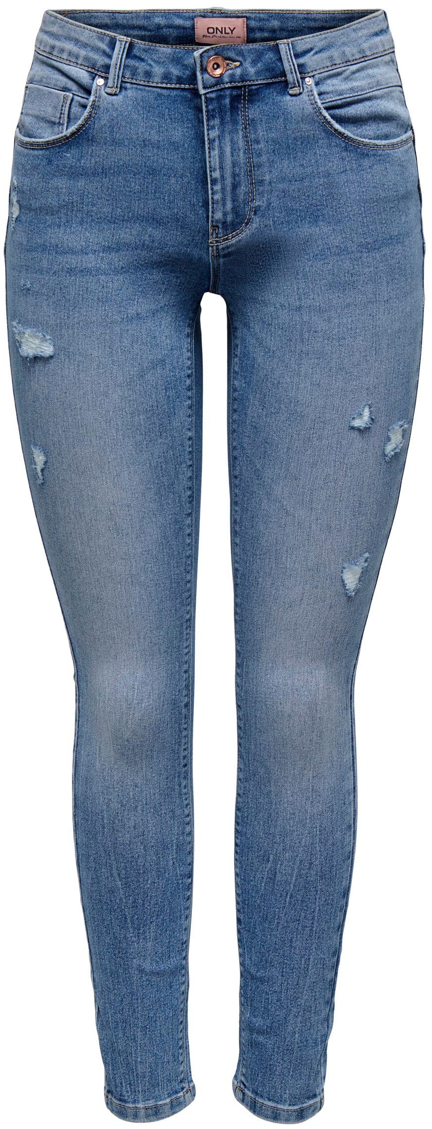 ONLY Ankle-Jeans »ONLDAISY REG PUSH UP SK ANK DEST DNM«, mit Destroyed Effekt kaufen