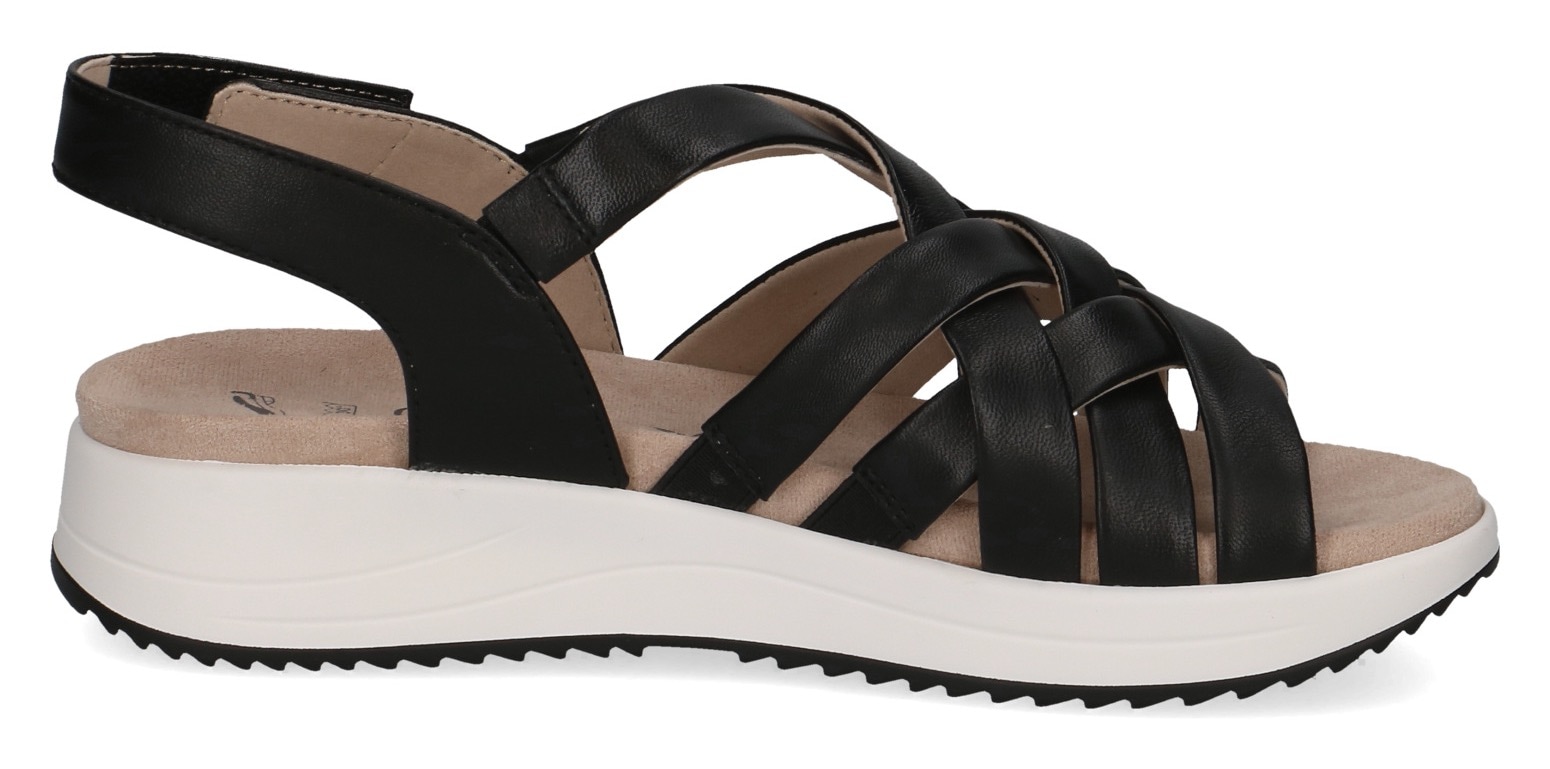 Caprice Sandale  , Sommerschuh, Sandalette, Klettschuh, mit praktischem Klettverschluss