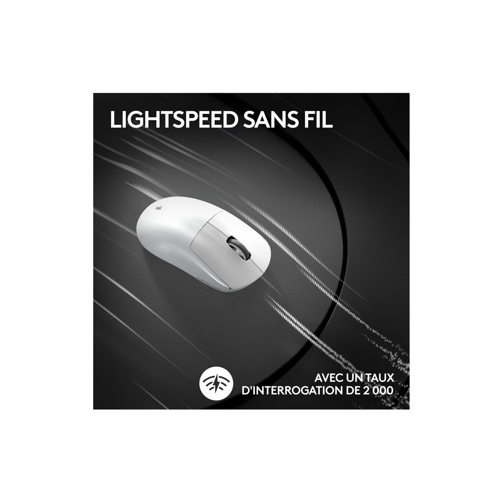 Logitech Gaming-Maus »Pro X Superlight 2 Lightspeed Weiss«, Funk-kabellos
