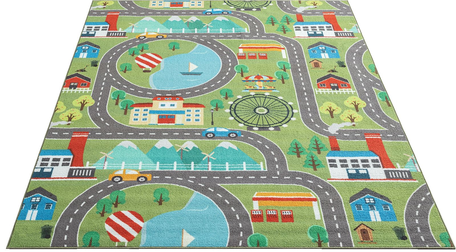 the carpet Teppich »Happy Life« rechteckig 4 mm Höhe Life Kinderzimmer Teppich Spielteppich pflegeleicht