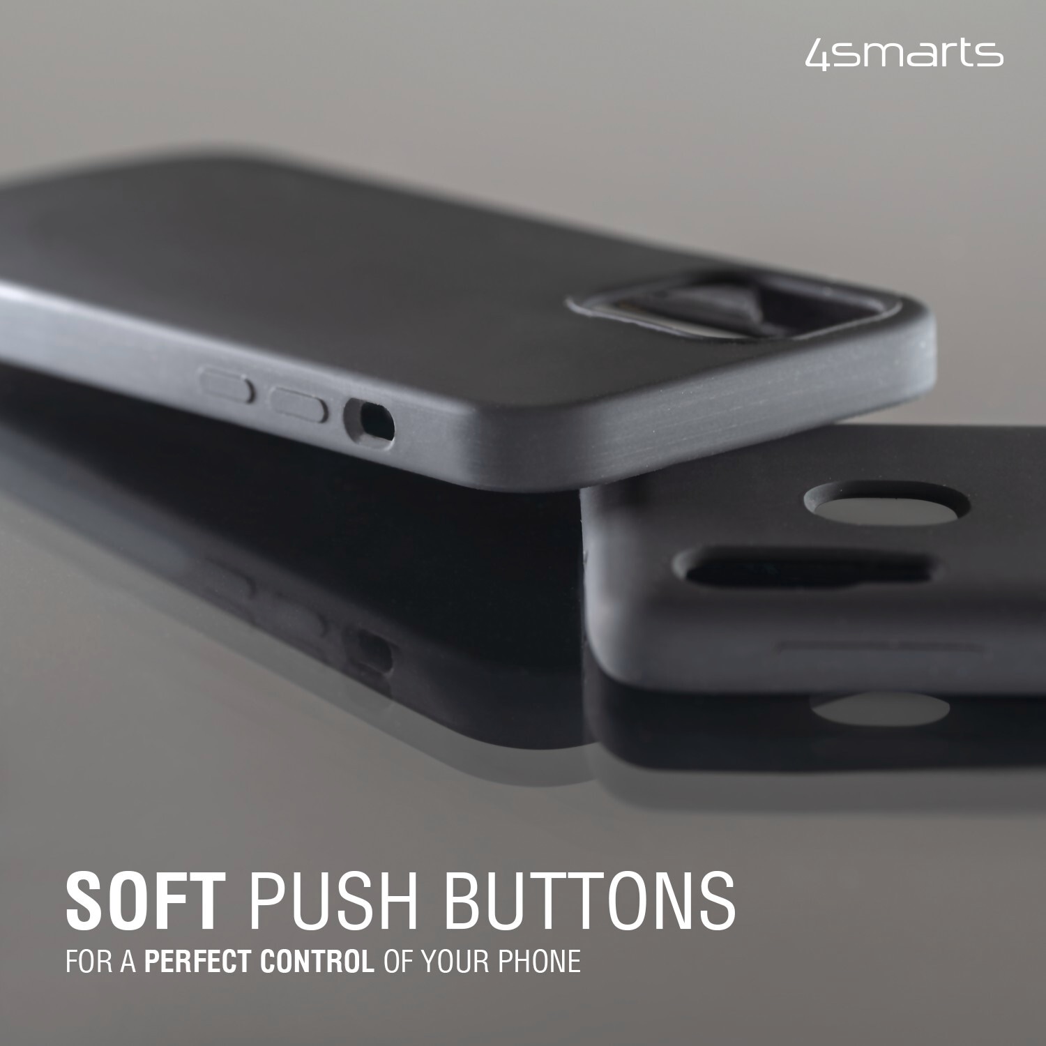 4smarts Backcover »Silicone Case Cupertino Galaxy A14 schwarz«