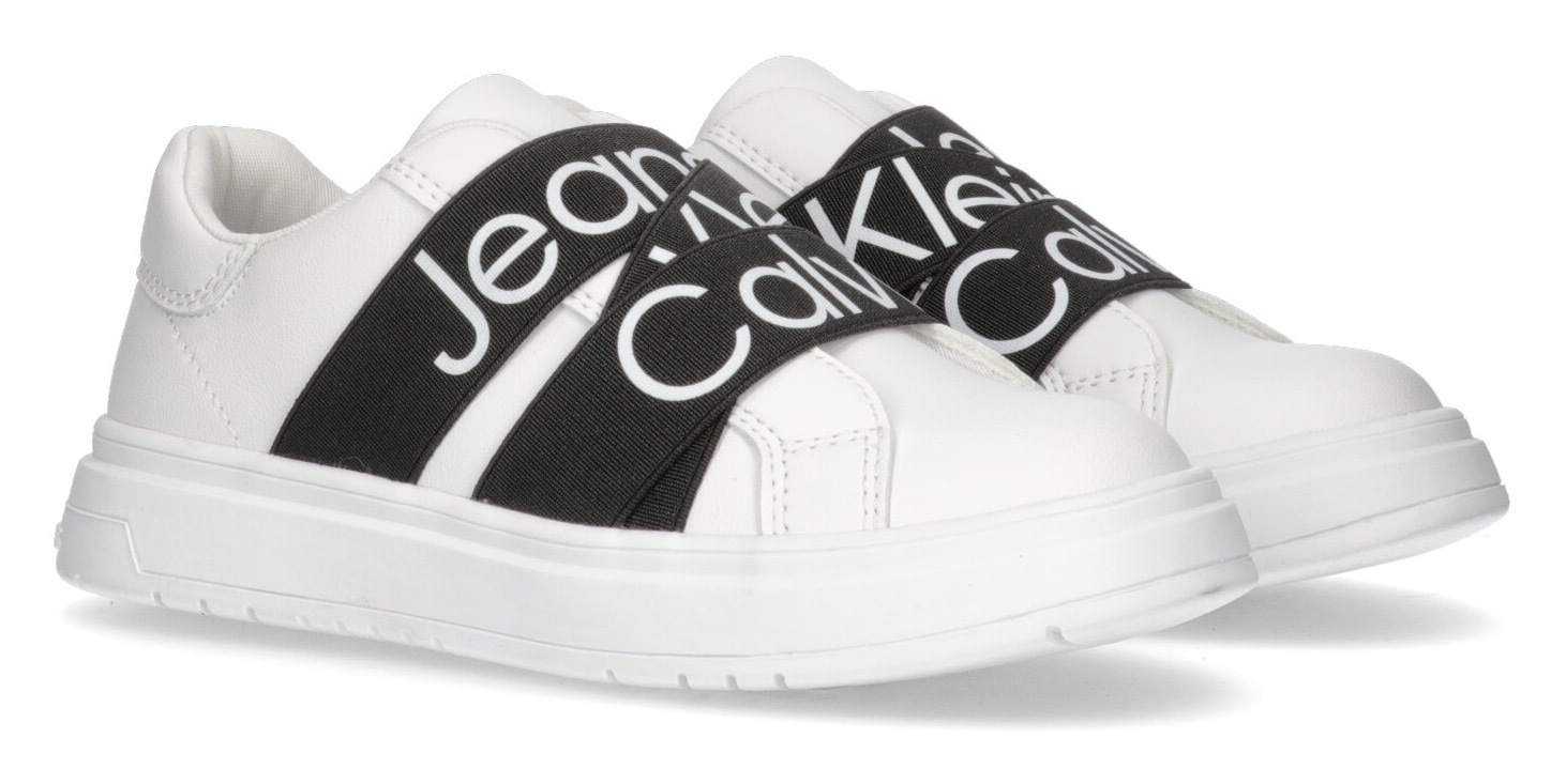 Slip-On Sneaker »LOW CUT SNEAKER«, Gummizug mit Logoschriftzug