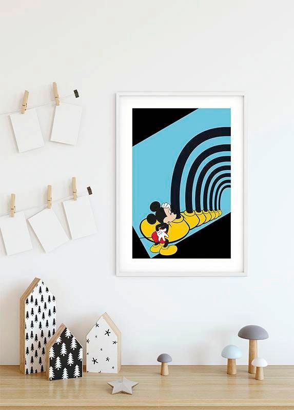 Komar Poster »Mickey Mouse Foot Tunnel«, Disney, (1 St.), Kinderzimmer, Schlafzimmer, Wohnzimmer