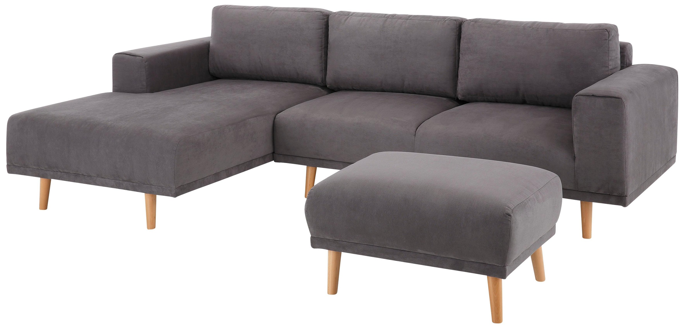 Home affaire Ecksofa »Lasse L-Form«, im scandinavischen Stil mit Holzfüssen