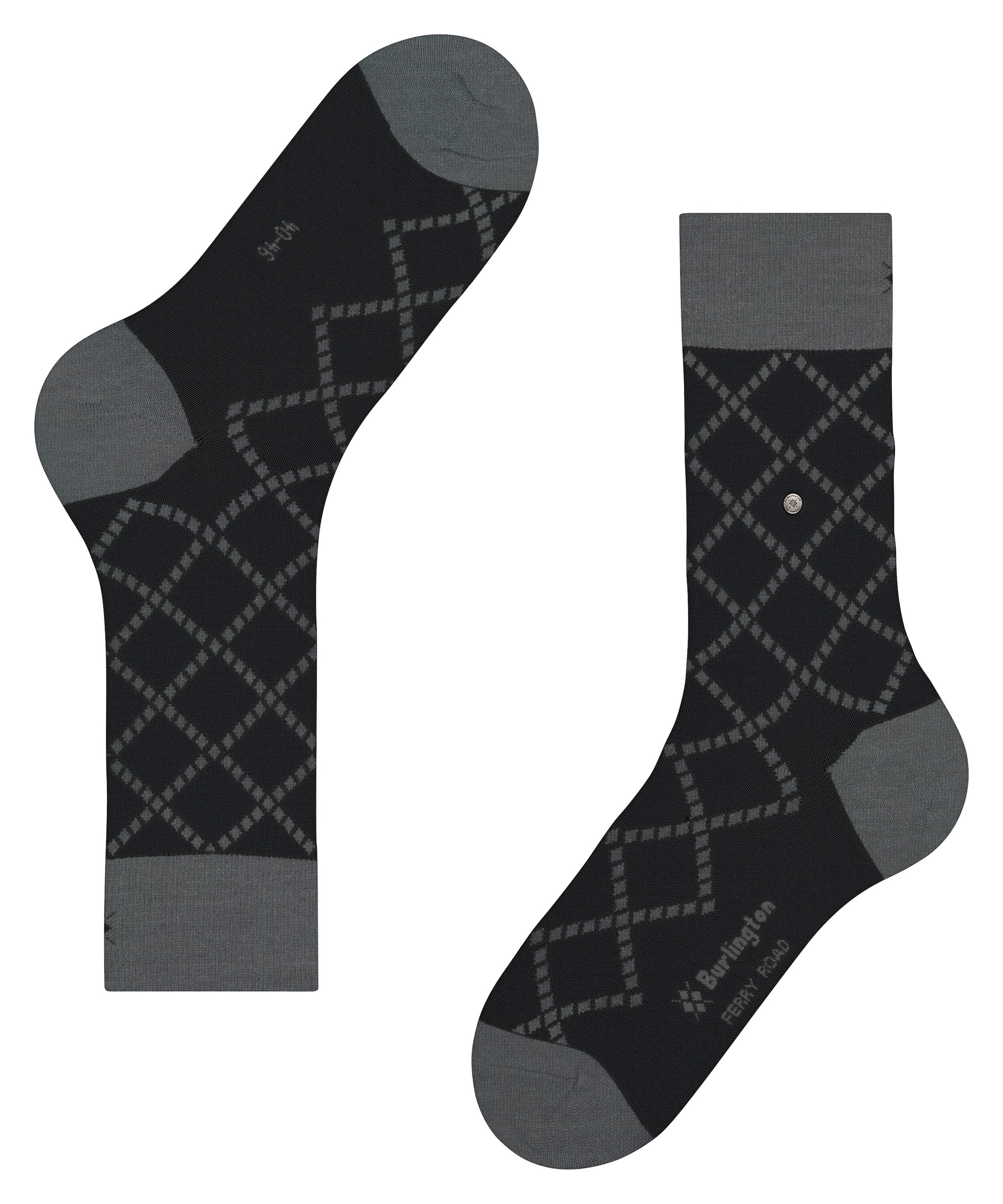 Burlington Socken »Ferry Road« Einheitsgrösse 40-46, Rauten-Design, wärmende Wollmischung