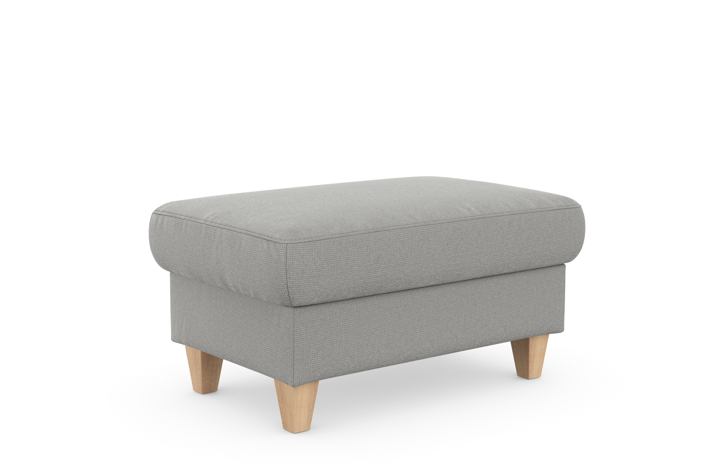sit&more Stauraumhocker »Farö«, mit Stauraum und Federkern und naturfarbenen Füssen