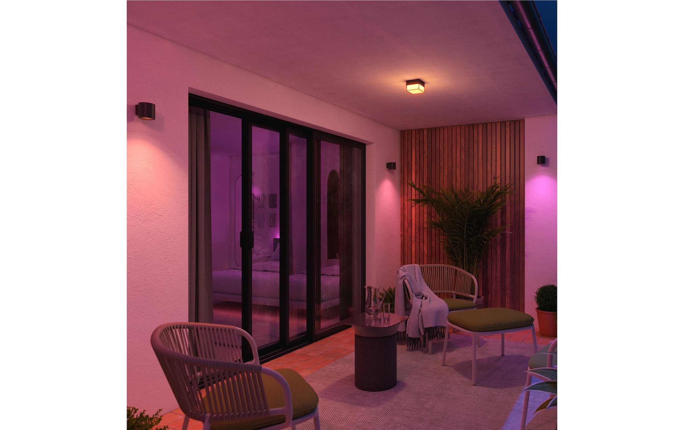 Philips Hue Aussen-Wandleuchte »Muscari Wandspot Smart Outdoor« GU10 RGB
