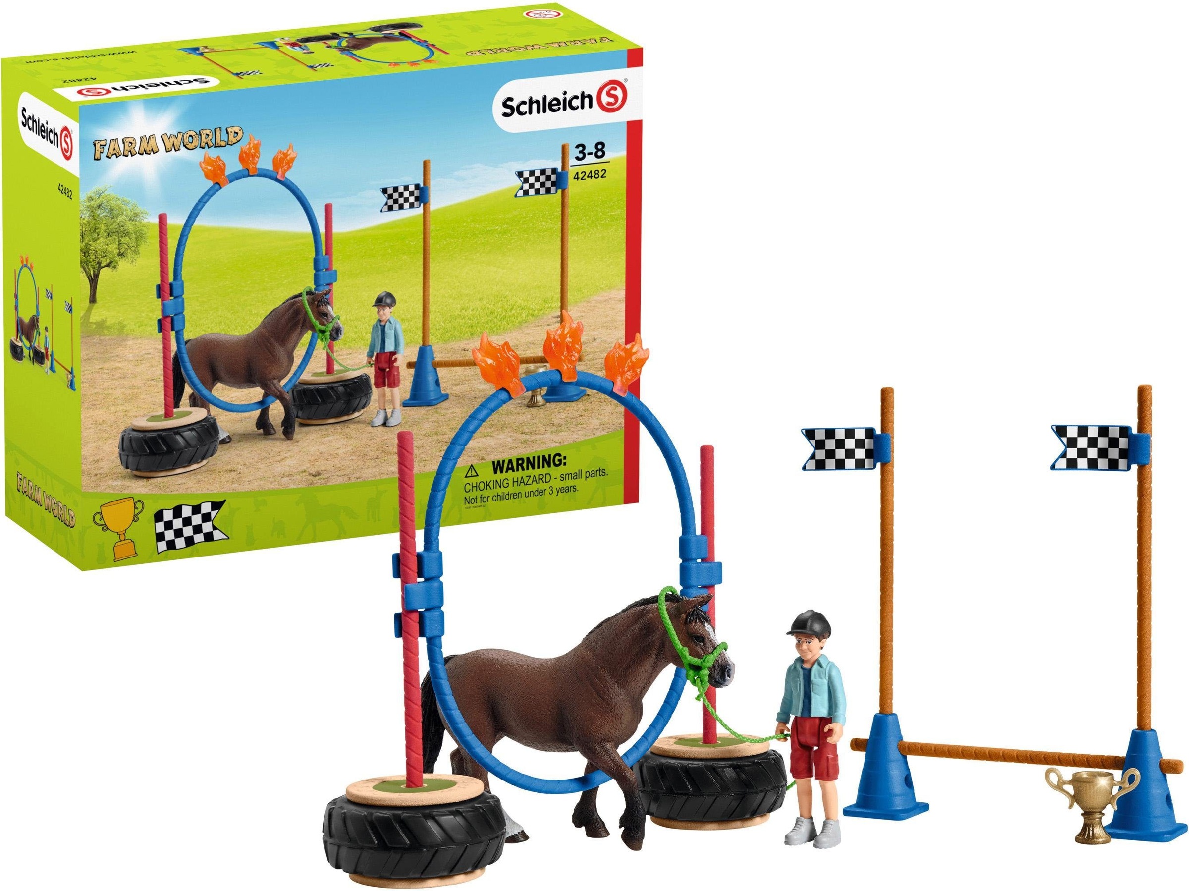 Image of Schleich® Spielfigur »Farm World, Pony Agility Rennen (42482)« bei Ackermann Versand Schweiz