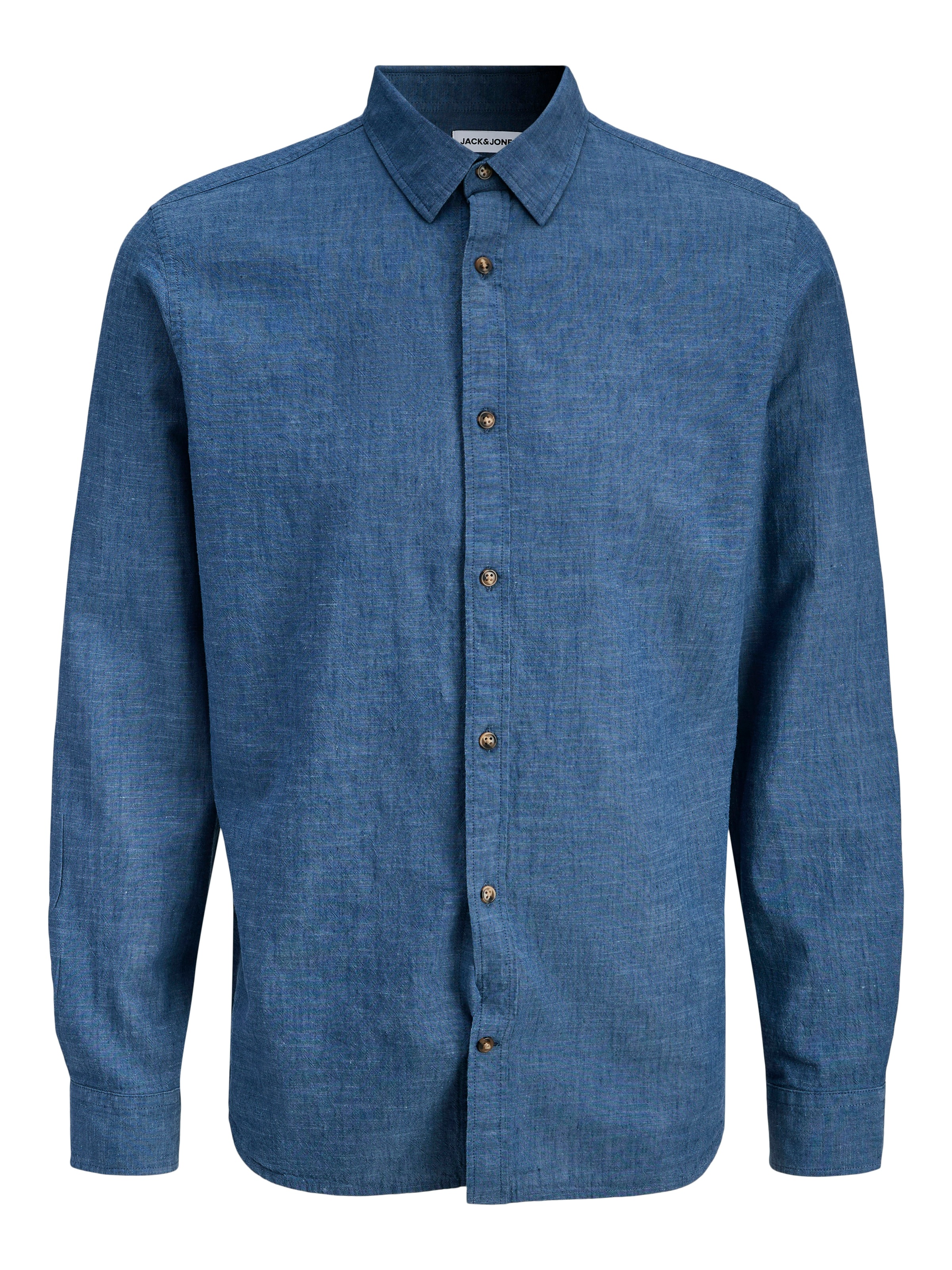 Jack & Jones Chemise à manches longues »JJESUMMER LINEN BLEND SHIRT L/S SN« mélange coton, coupe régulière