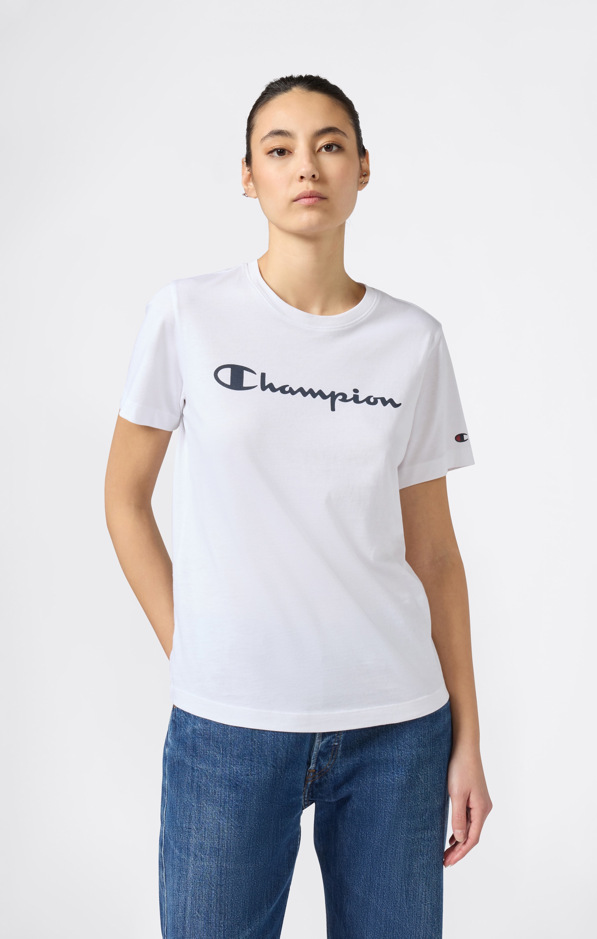Image of Champion T-Shirt klassischer Schnitt, sportlicher Stil, aus Baumwolle