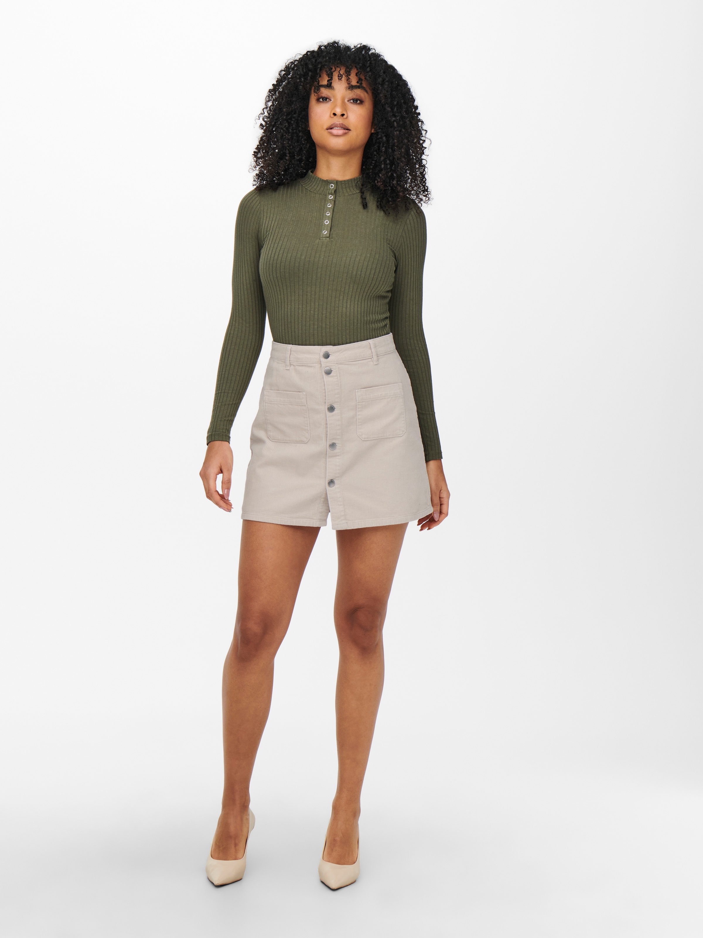 JDY Jupe en velours »JDYSHIRAZ CORDUROY SKIRT PNT DIA«