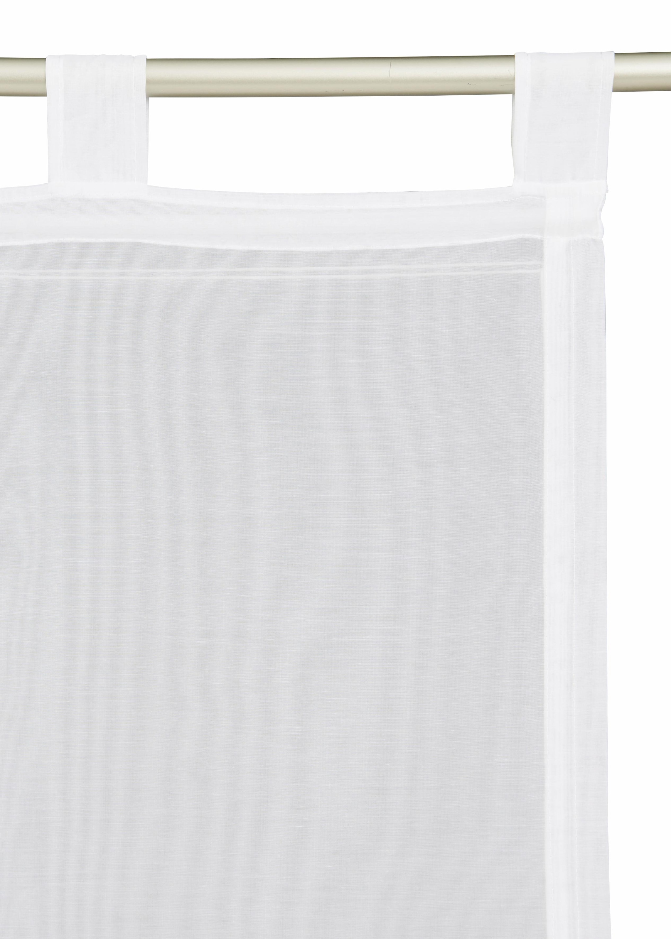 ♕ my home Raffrollo Transparent, »Carpi«, Schlaufen, Voile, mit auf Polyester versandkostenfrei