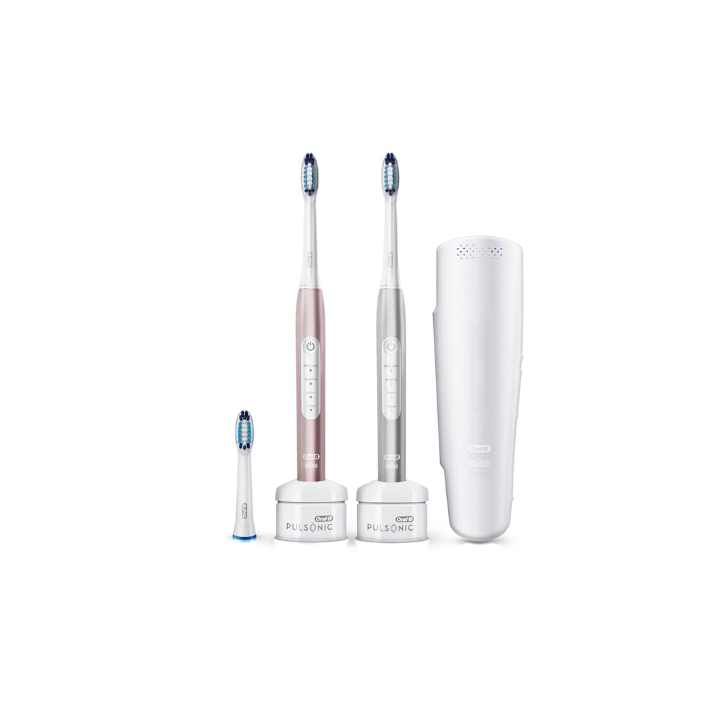 Oral-B Schallzahnbürste »Pulsonic Slim Luxe 4900«, 2 St. Aufsteckbürsten