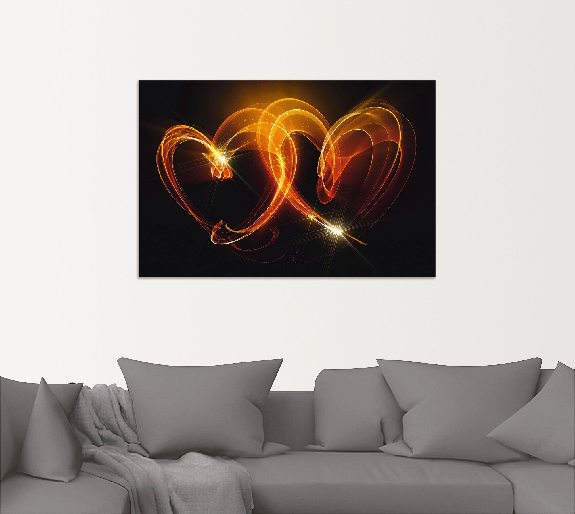 Artland Wandbild »Verbundenheit«, Herzen, (1 St.), als Alubild, Outdoorbild, Leinwandbild, Poster, Wandaufkleber