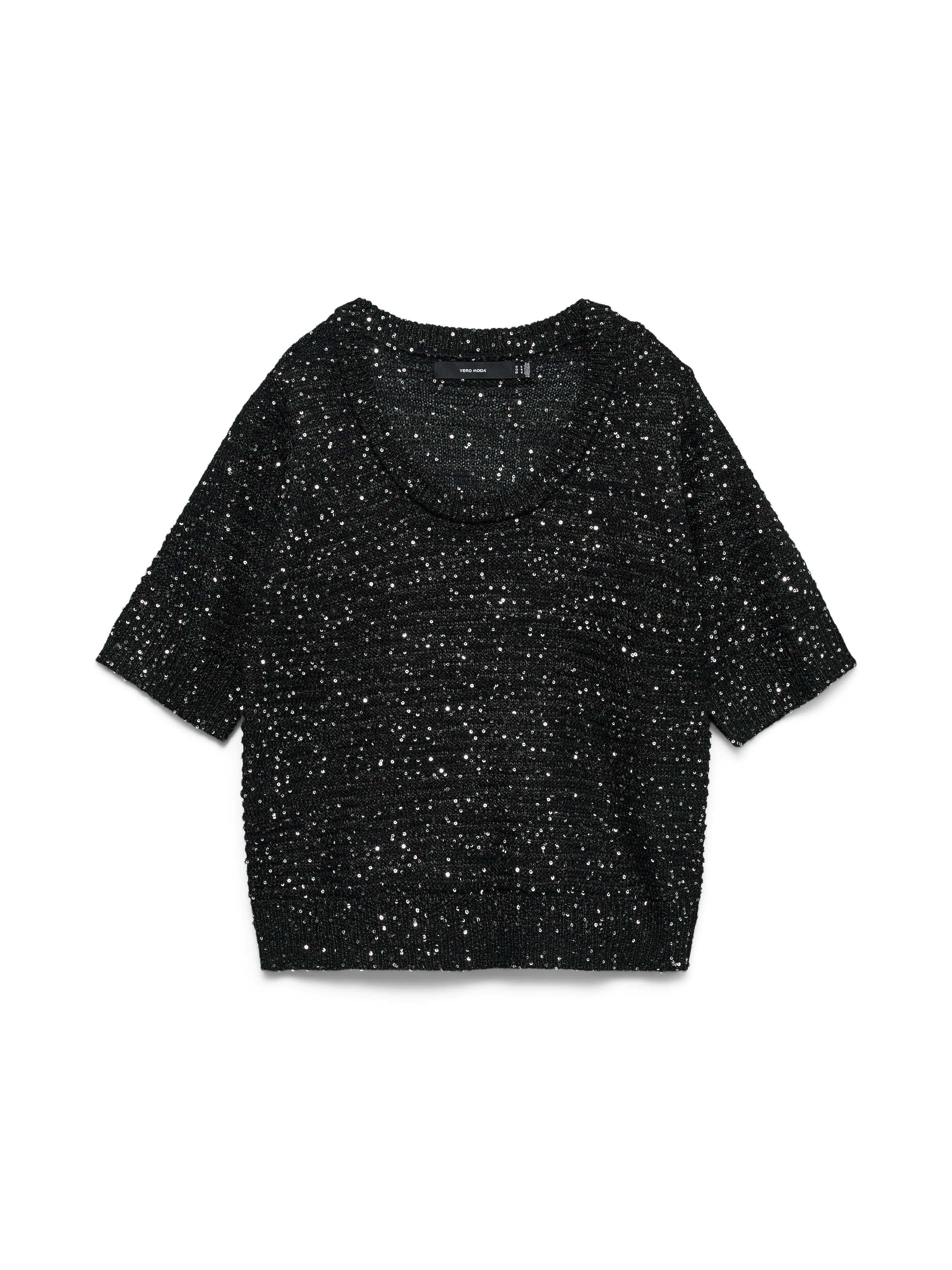Image of Vero Moda Strickpullover "VMLEILANI STITCH 2/4 U-NECK PULLOVER"