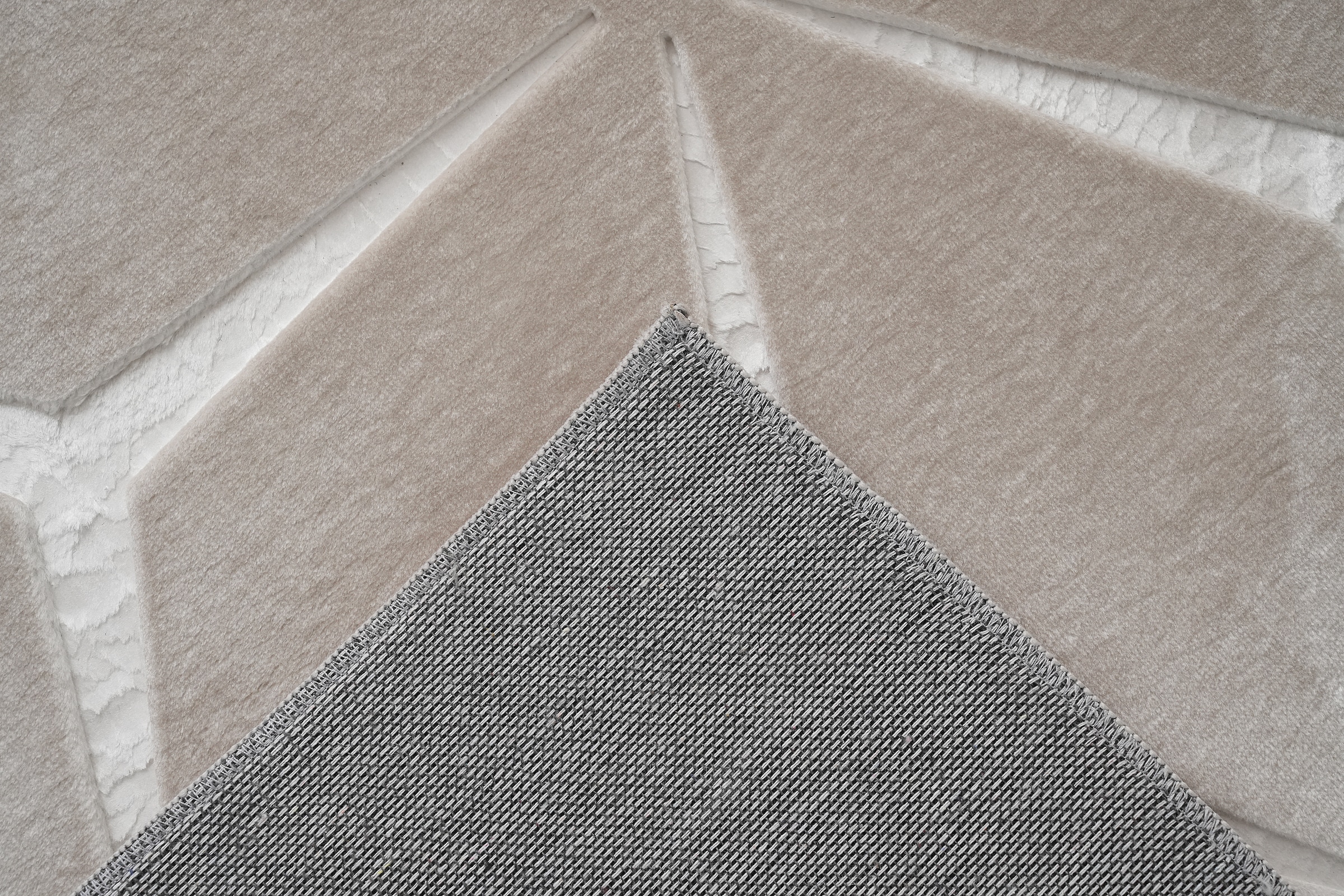 Kayoom Tapis »Calma 225« Rectangulaire 10 mm Höhe Kurzflor, 3-D Optik, Wohnzimmer