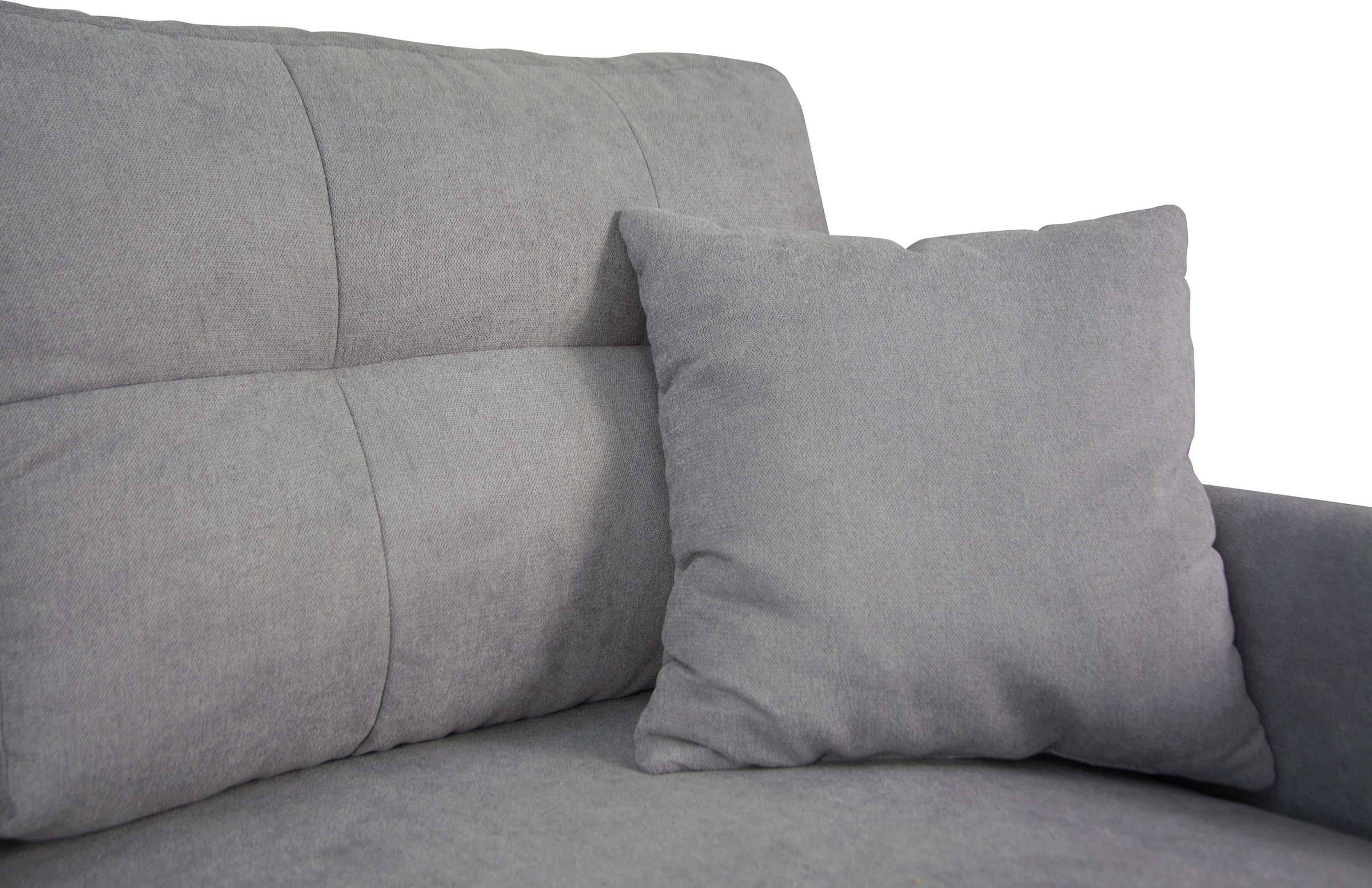 Home affaire 3-Sitzer »TRIPLO optionale Schlafsofa mit Bettkasten, Masse B/T/H: 215/100/89 cm«, Wahlweise Bettfunktion - Liegefläche 145x191 cm, Rücken-, Zierkissen