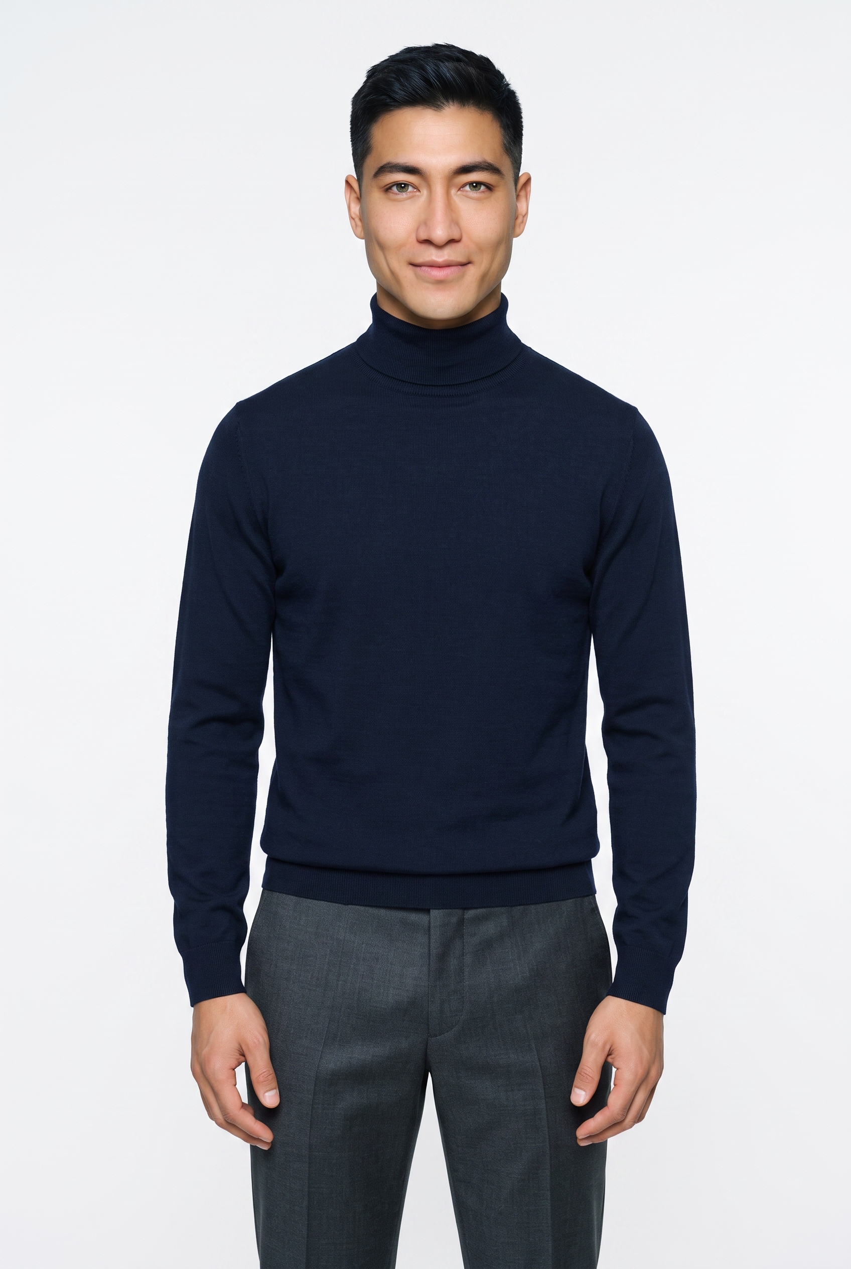 Image of OLYMP Rollkragenpullover "Casual" mit Woll-Anteil, Regular fit
