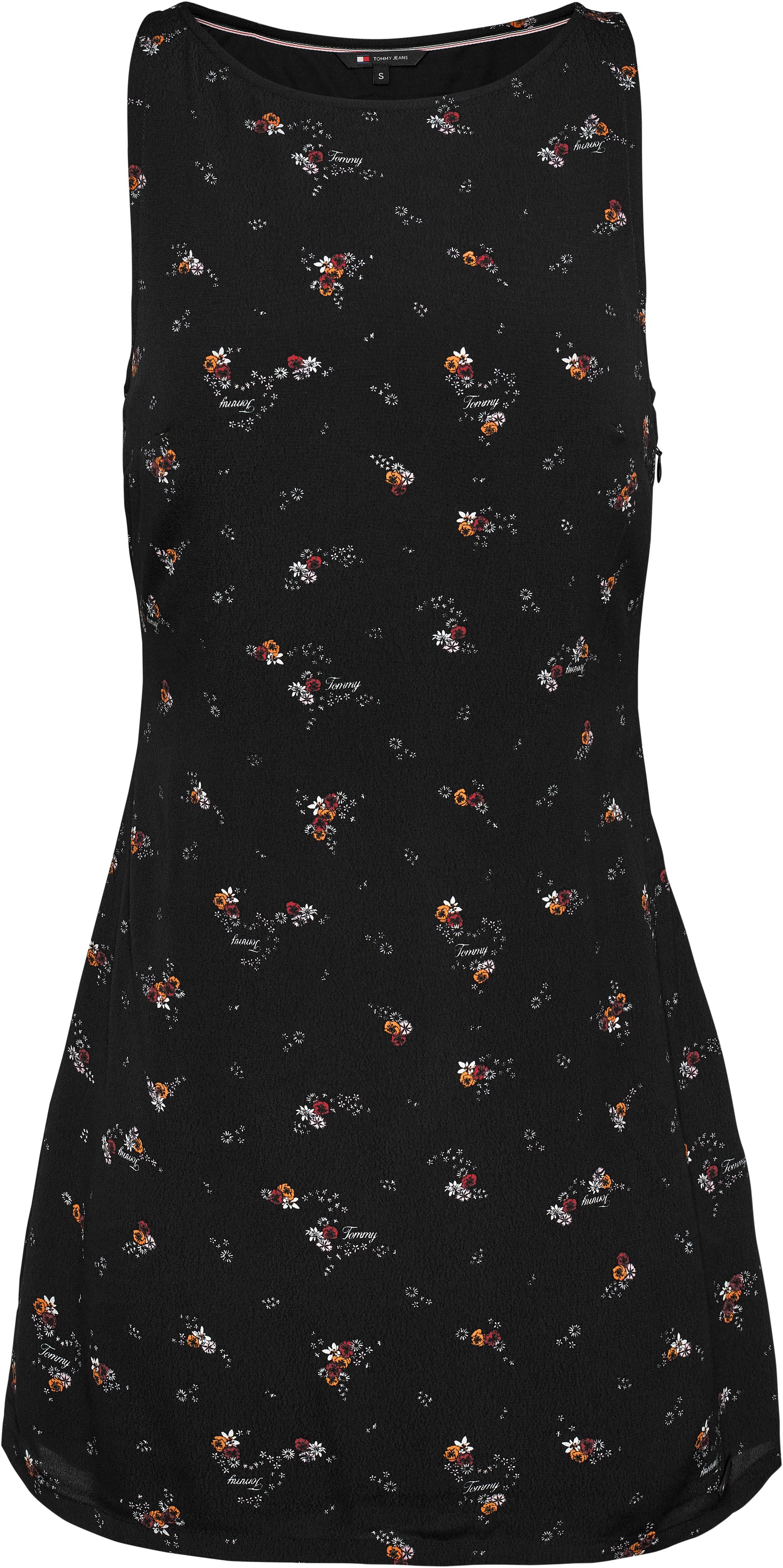 Tommy Jeans Blusenkleid »TJW BLACK FLORAL RACER DRESS«, mit Blumenprint, modische Racer Form