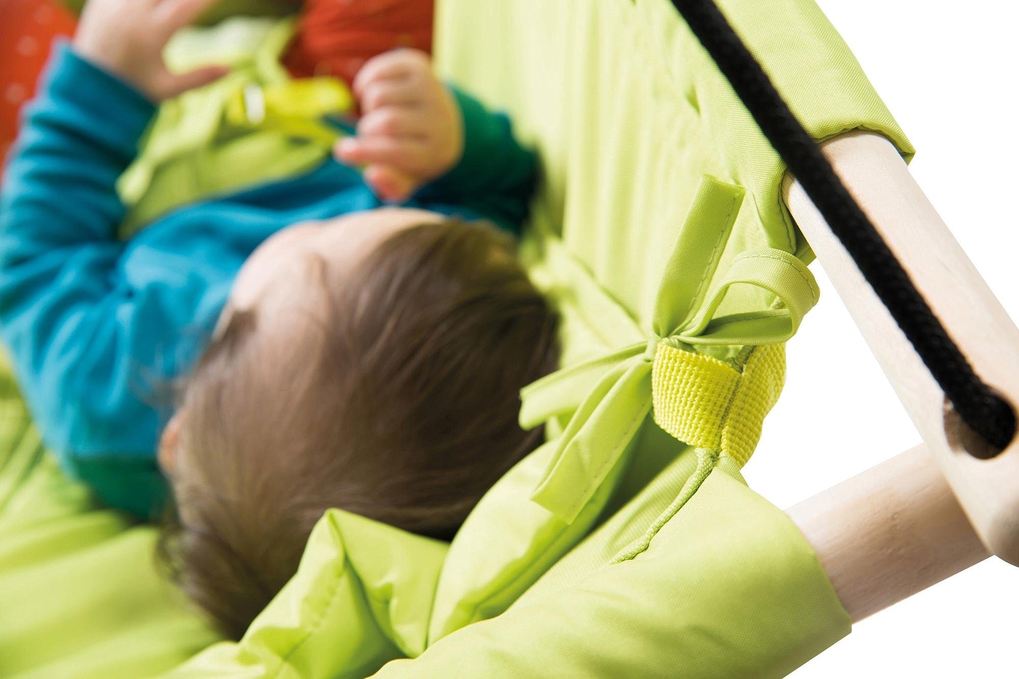 grün«, Polster roba® Bauchgurt »Hängesitz, auf ♕ versandkostenfrei Hängematte mit & Babyschaukel mitwachsende