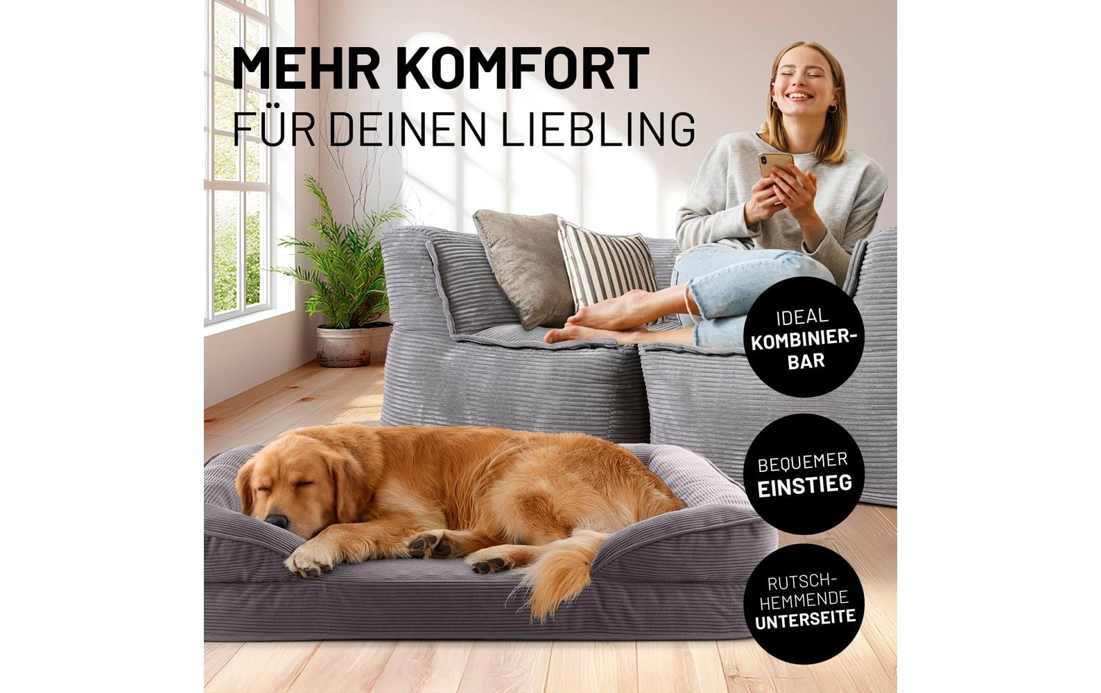 Lumaland Hundebett »Indoor Cord L«