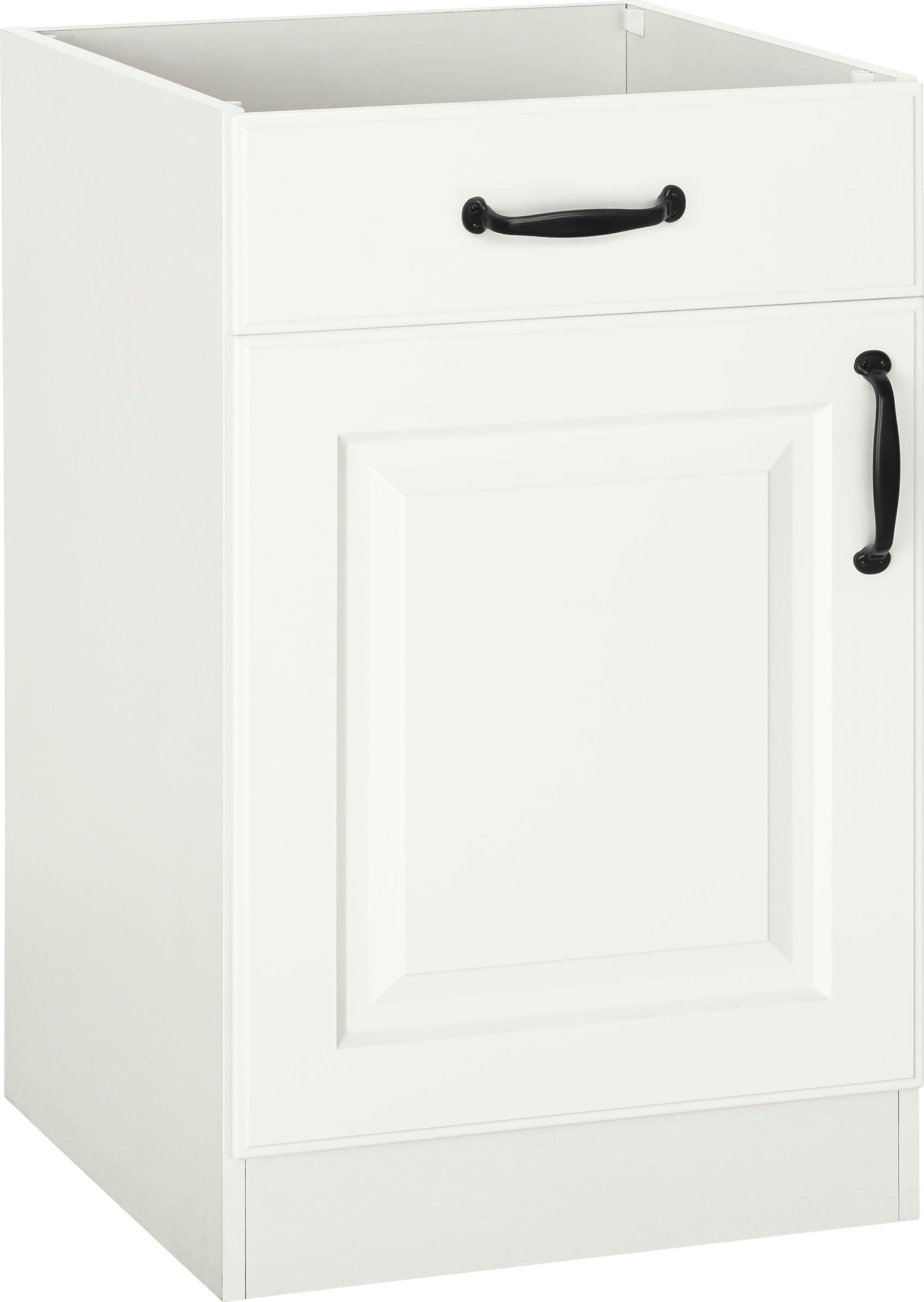 Image of wiho Küchen Unterschrank "Erla" 50 cm breit mit Kassettenfront, ohne Arbeitsplatte