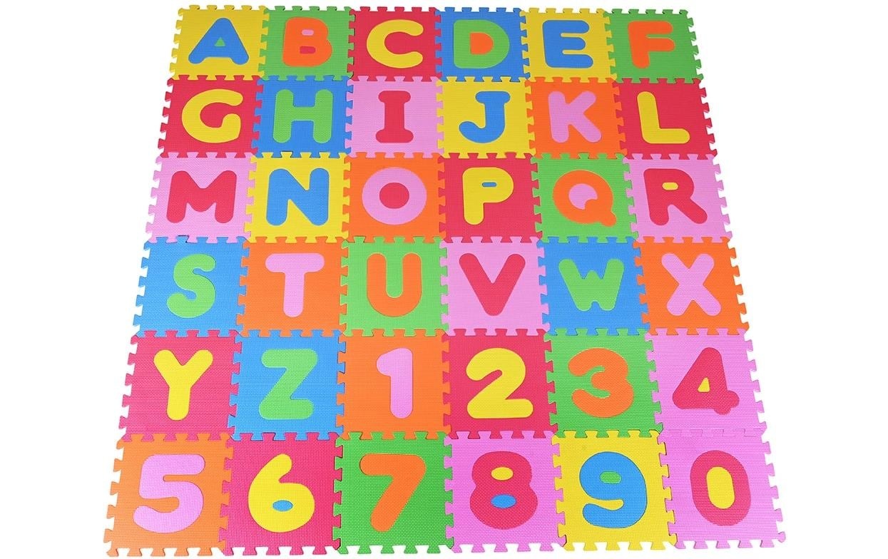 Puzzlematte »ABC + Zahlen /36 tlg/30 cm«