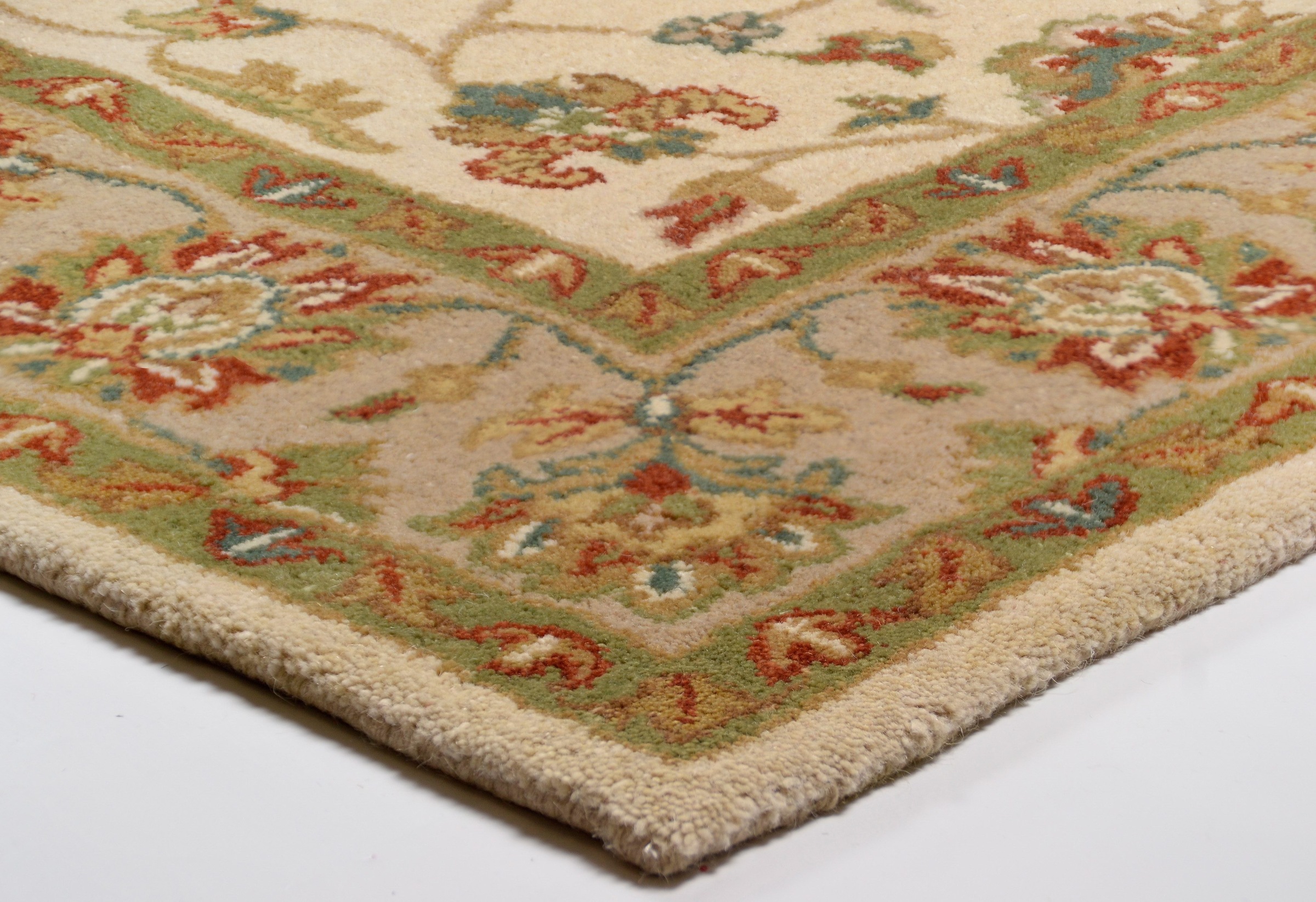 THEKO Wollteppich »Royal Ziegler 503«, rechteckig, 14 mm Höhe, reine Wolle, handgetuftet, Orient-Optik, mit Bordüre