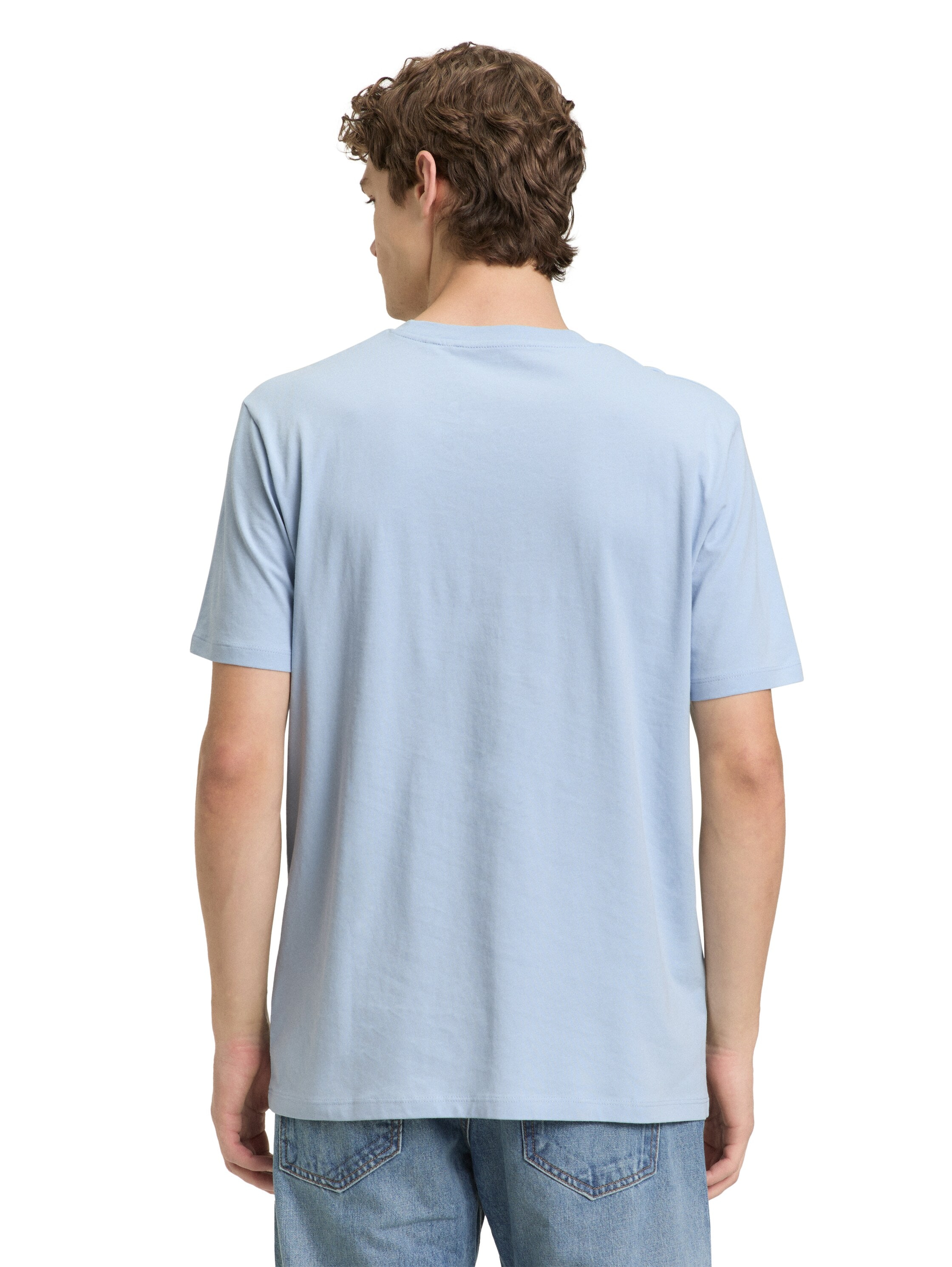 TOM TAILOR Denim T-shirt à manches courtes avec impression logo