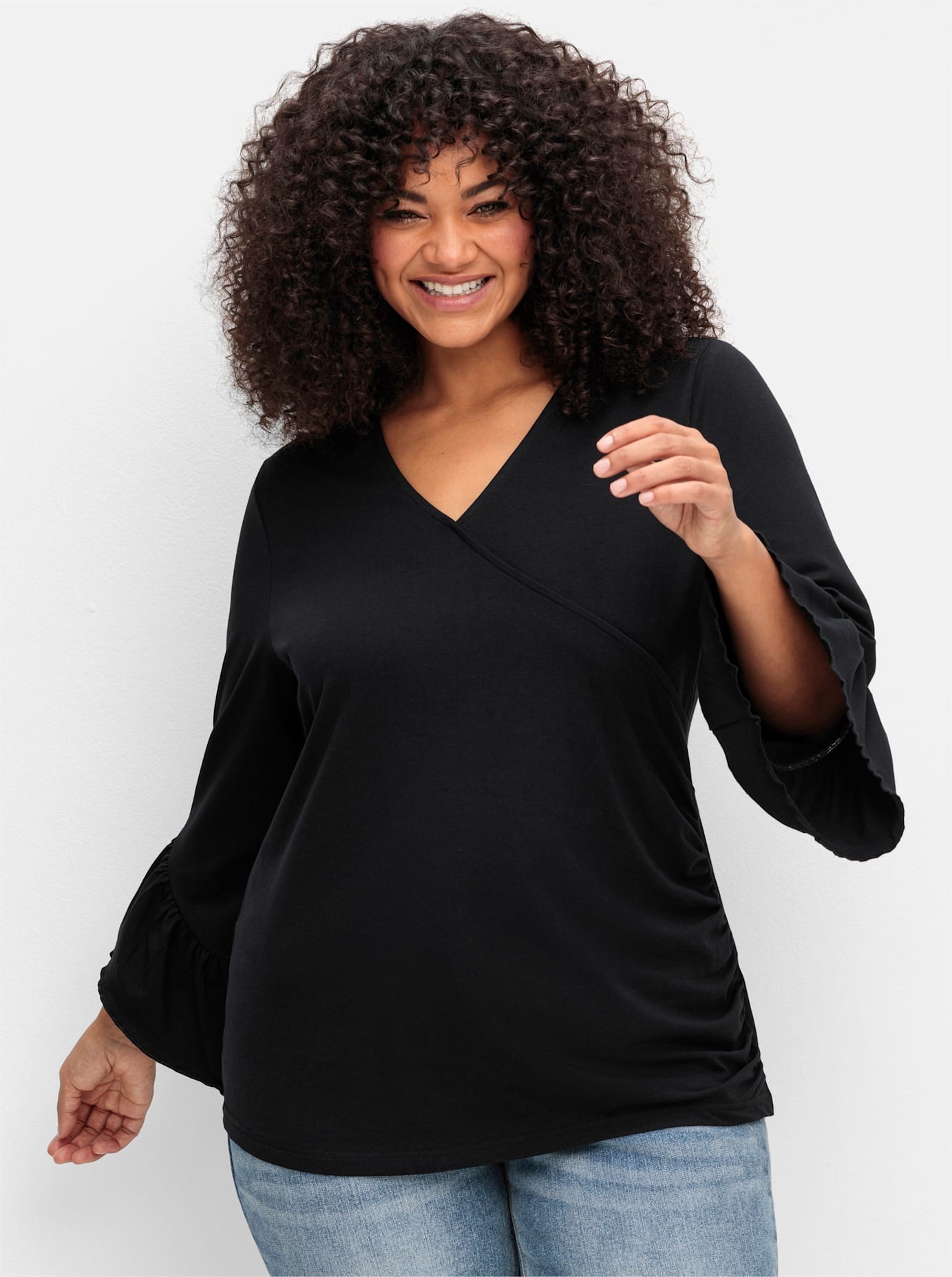 sheego by Joe Browns 3/4-Arm-Shirt »T-Shirt«, (1 tlg.)